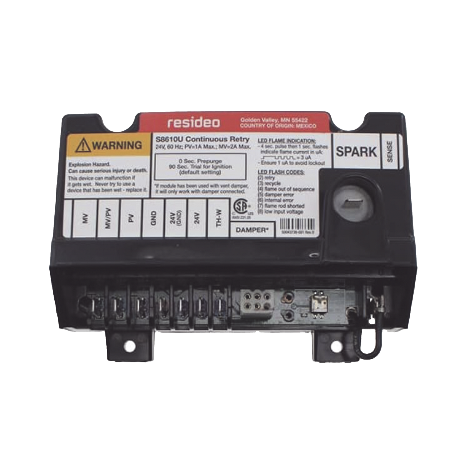 MÃ³dulo de encendido de piloto intermitente universal