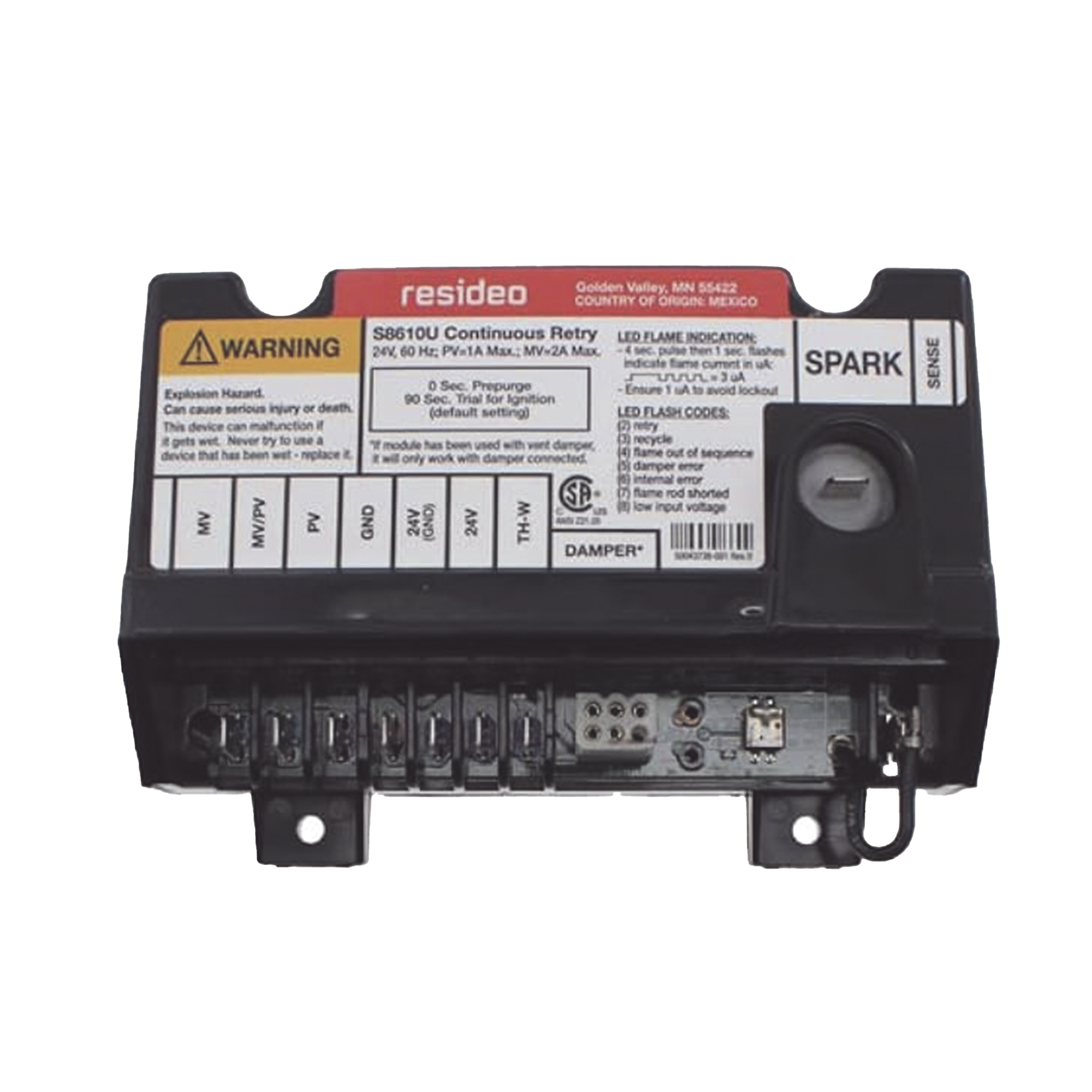 MÃ³dulo de encendido de piloto intermitente universal