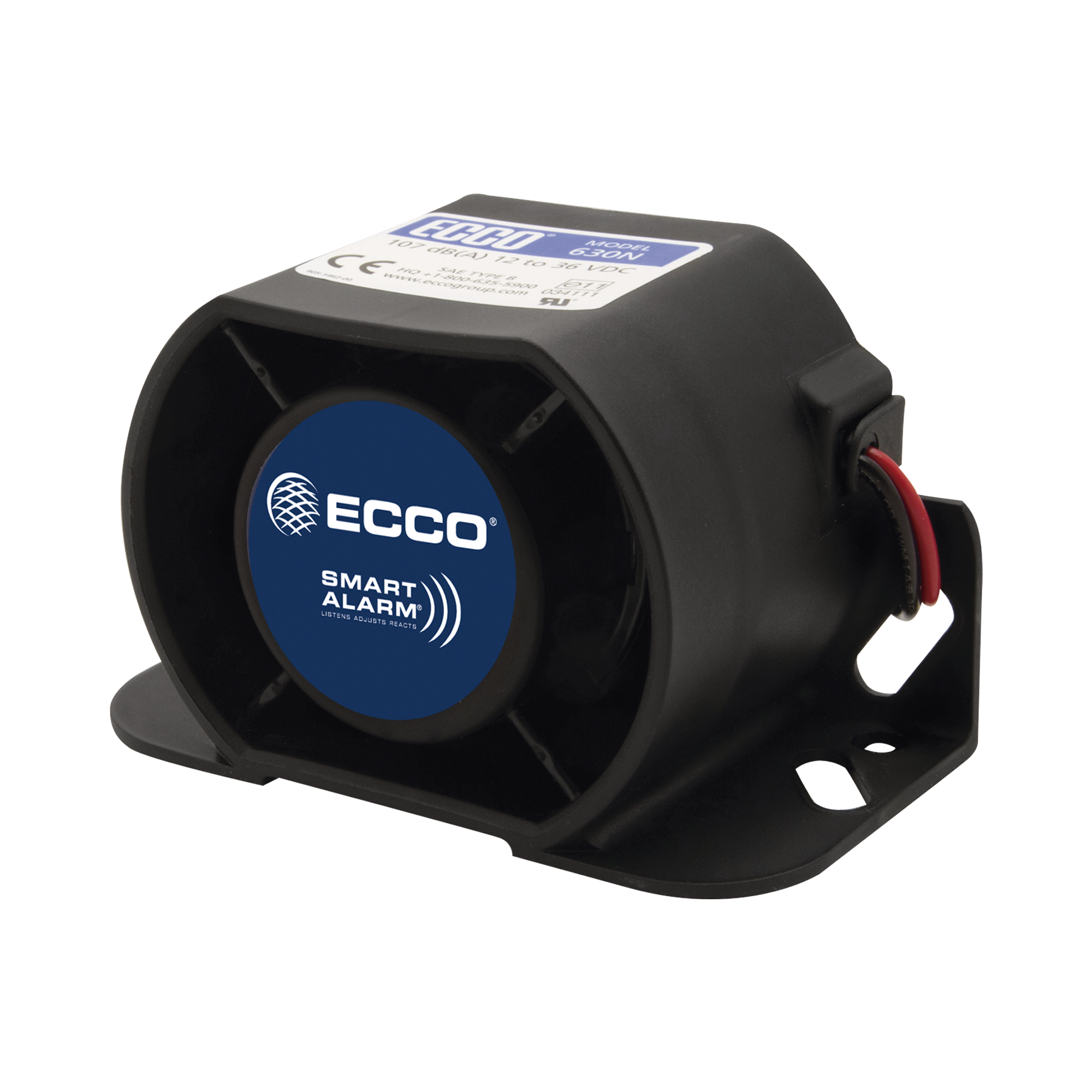 Alarma de reversa inteligente 12-24 V, 82- 107 dBA