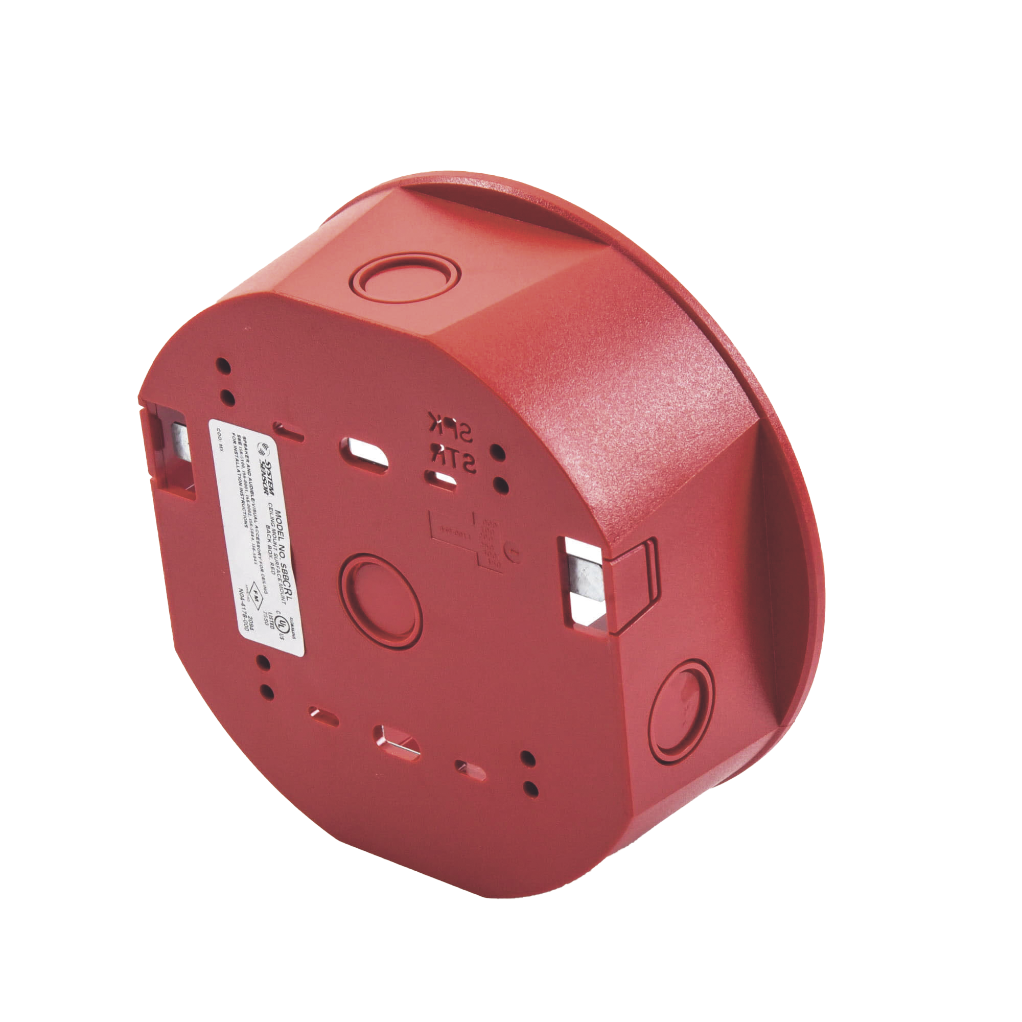 Caja de Montaje en Techo, para Sirena, Color Rojo, Nuevo DiseÃ±o Moderno y Elegante