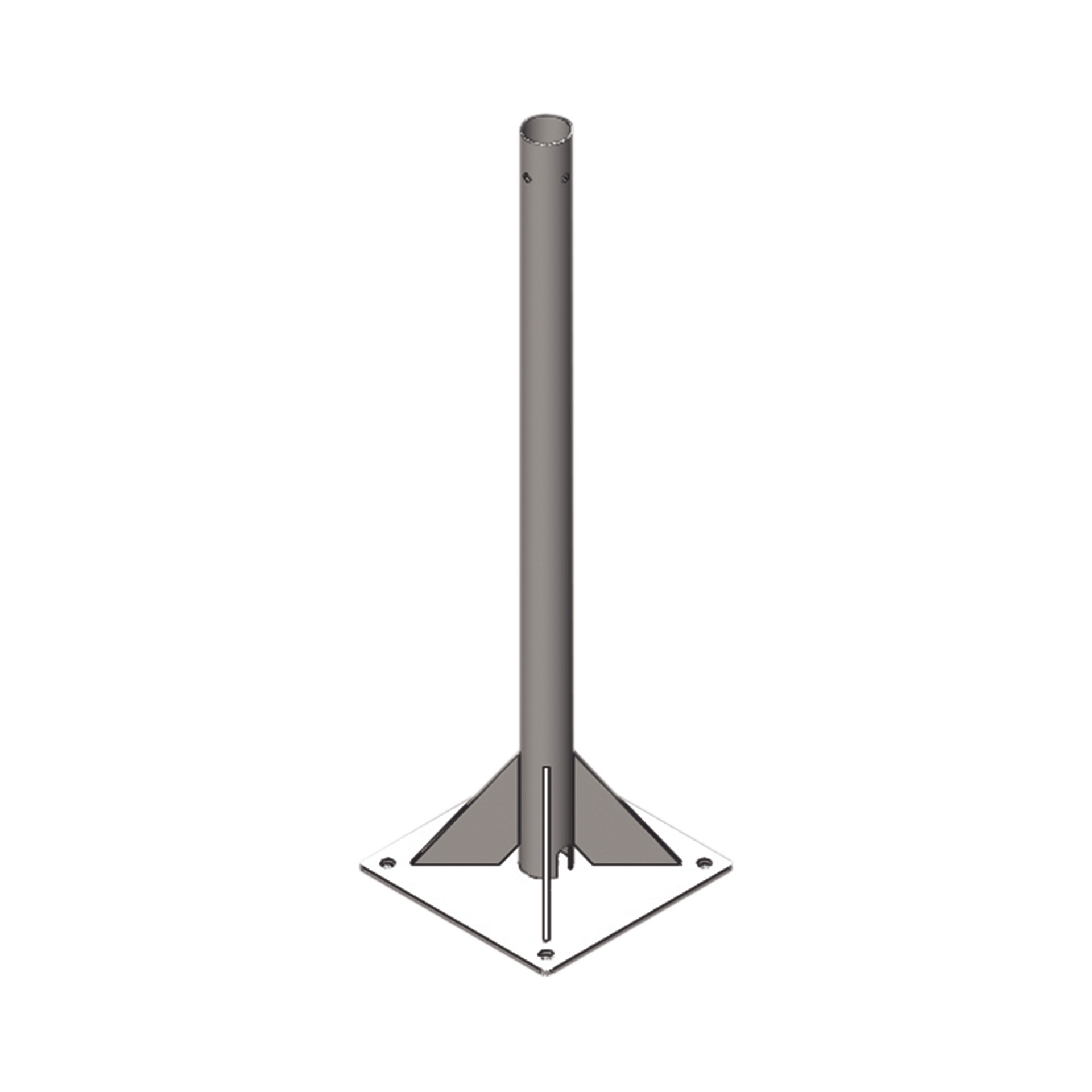 MÃ¡stil de 5 metros por 2" de DiÃ¡metro. Galvanizado por InmersiÃ³n en Caliente.