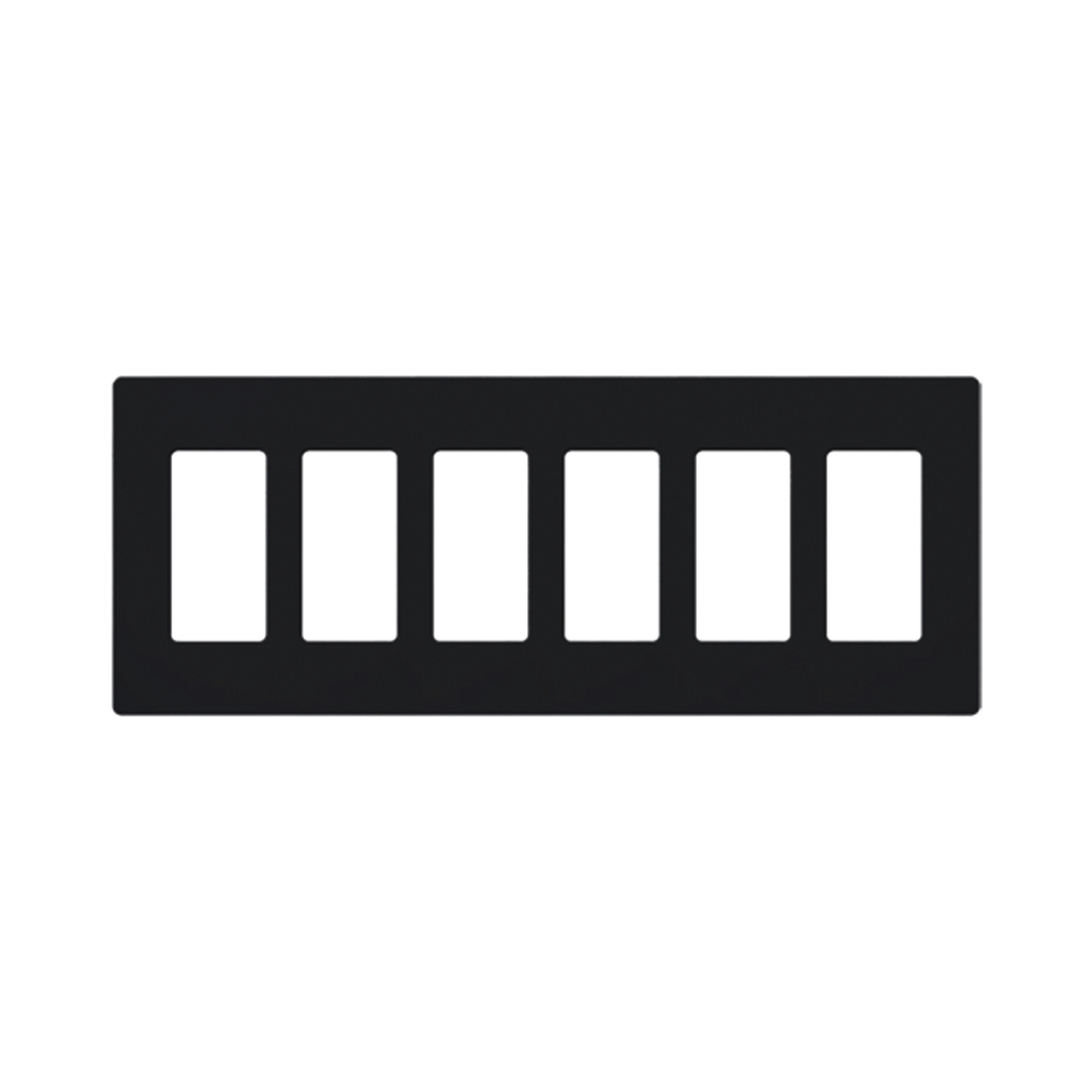 Placa 6 espacios pata dimmer o apagadores Lutron