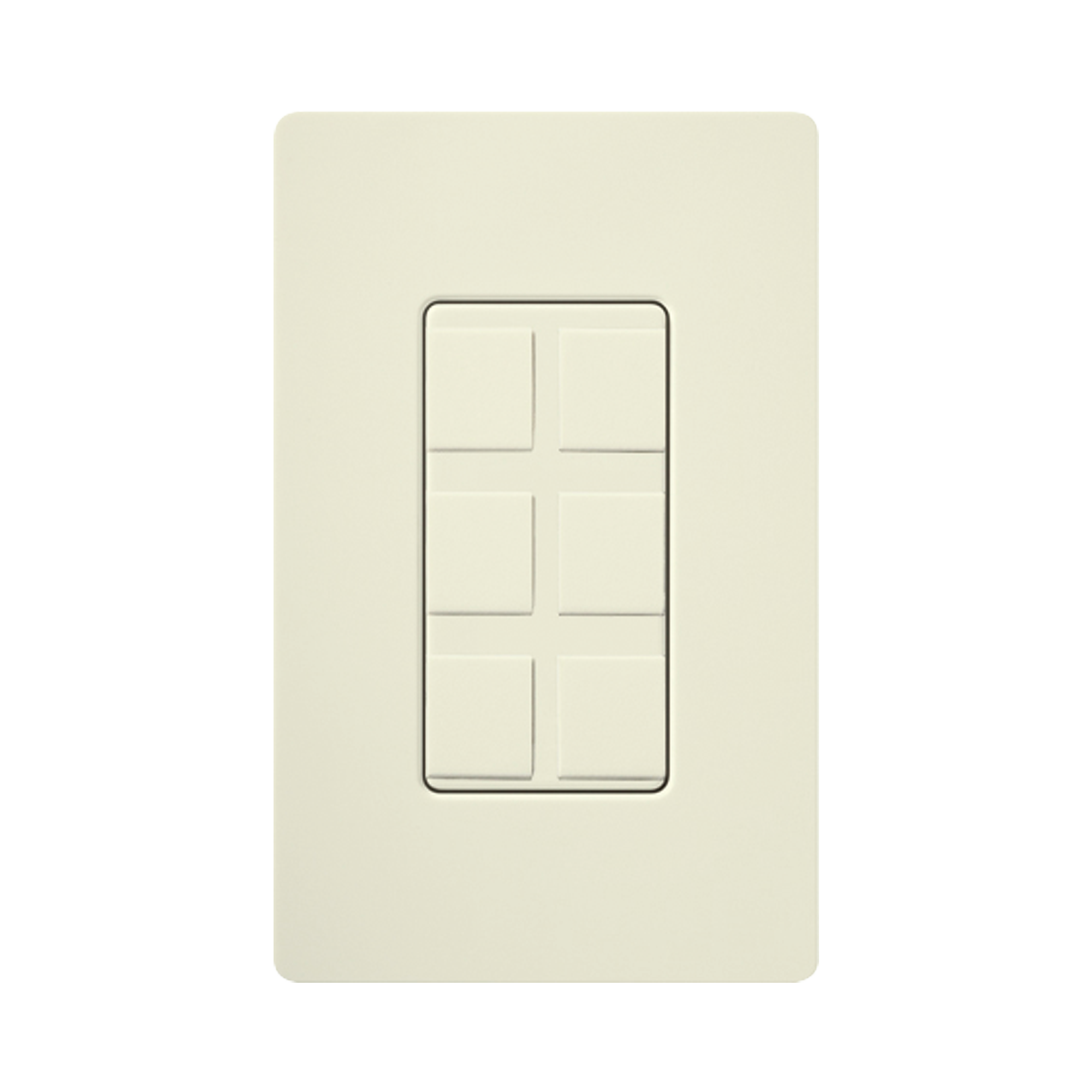 Caja de pared para varios contactos de red o tel, 6 mini espacios