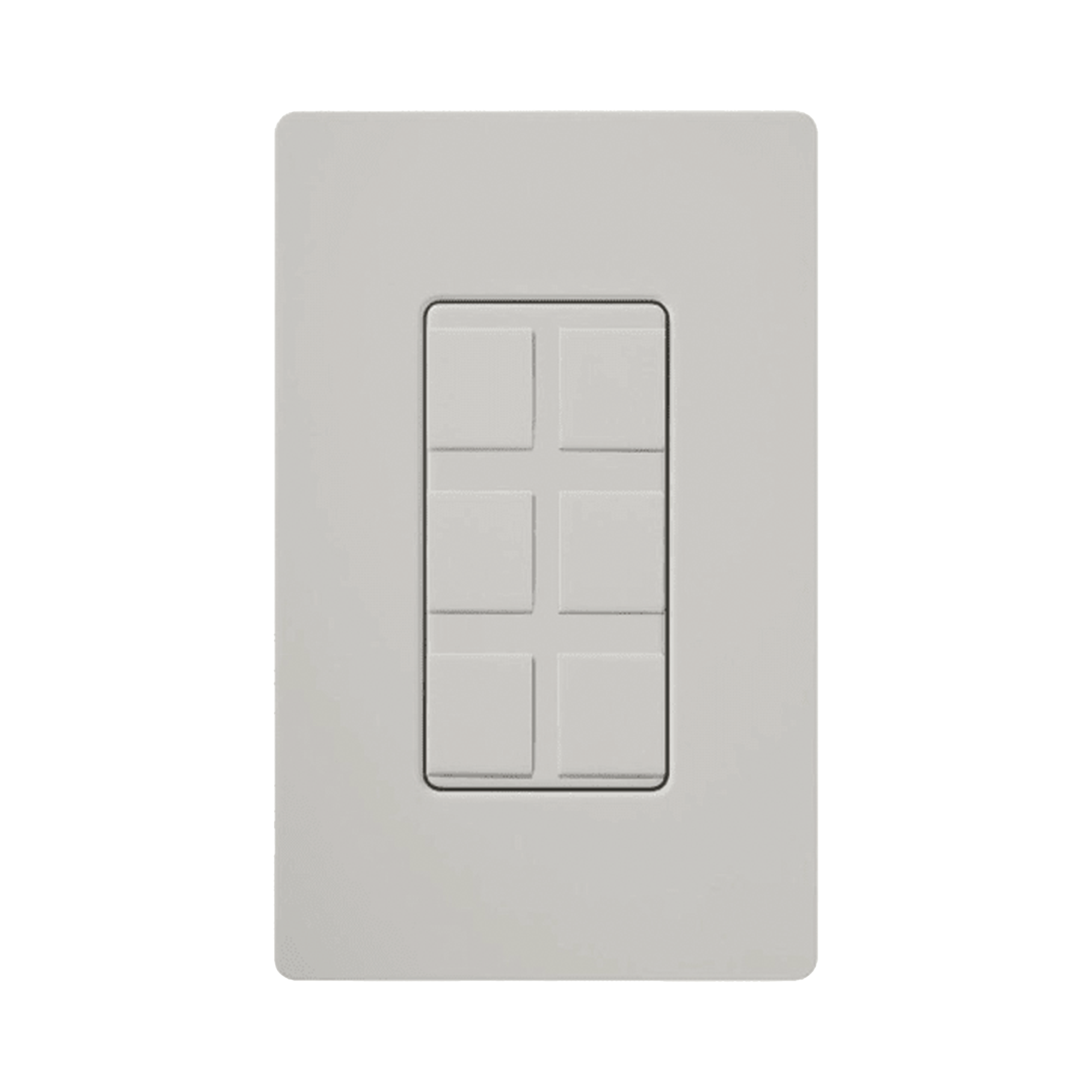 Caja de pared para varios contactos de red o tel, 6 mini espacios