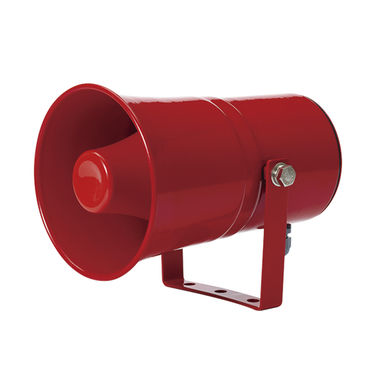 Sirena electrÃ³nica de montaje en pared con 5 sonidos de advertencia de mÃ¡x. volumen 118 dB a 24 VCA