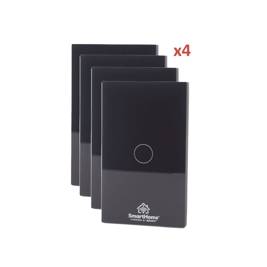 (Wifi) KIT 4 apagadores inteligentes Wifi compatibles con Alexa y GoogleHome
