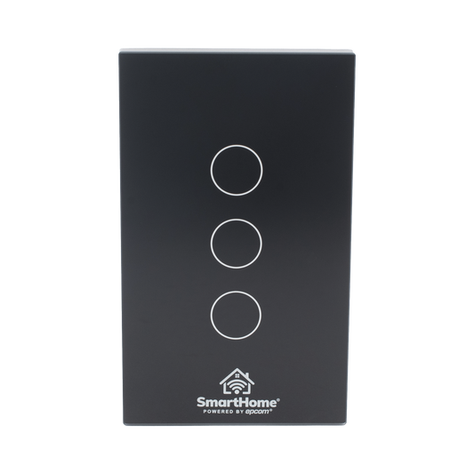 (Wifi) Apagador switch inalÃ¡mbrico WIFI, control de 3 regresos de carga, 110V