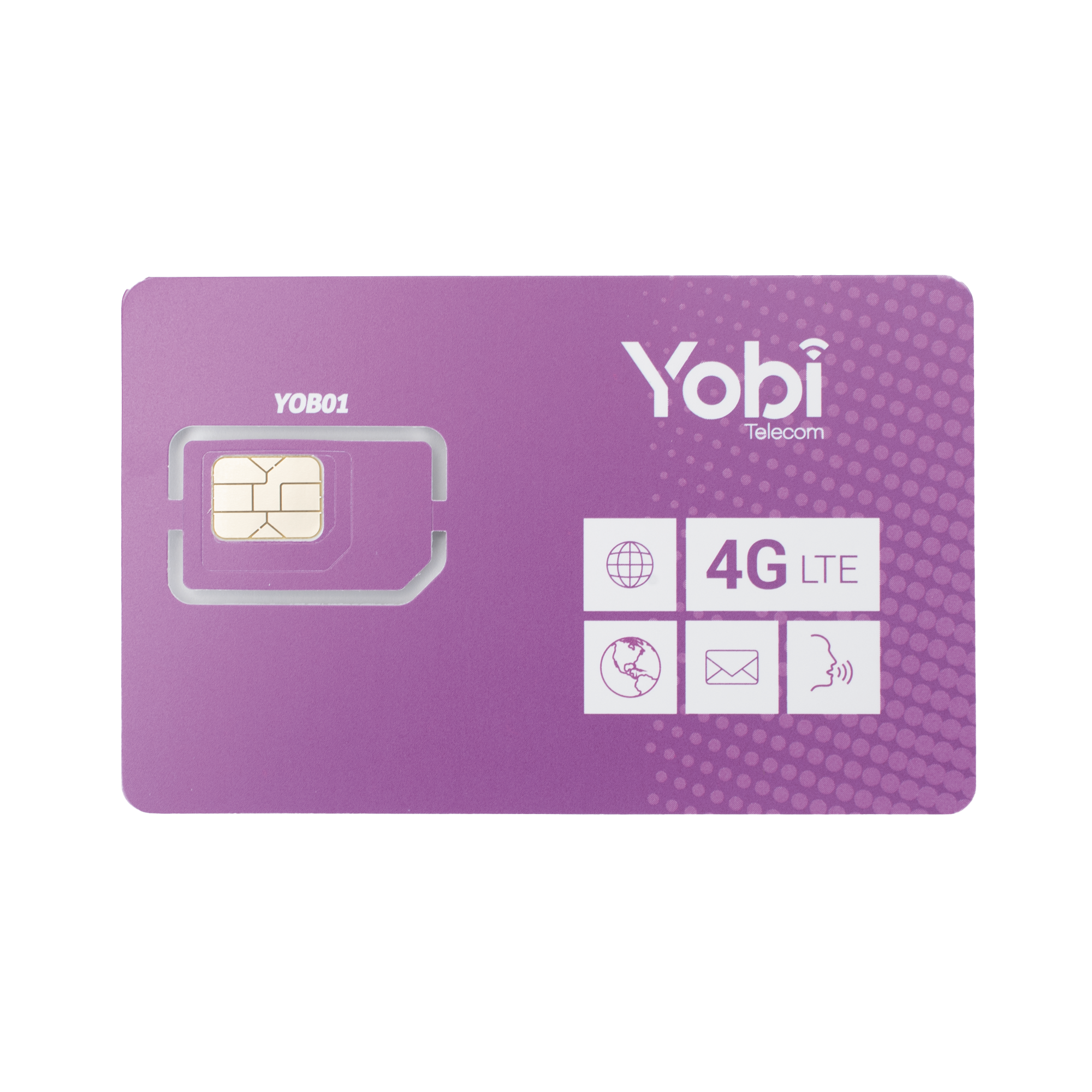 SIM Yobi para dispositivos mÃ³viles 3G/4G con recarga de 1GB cada mes durante 1 aÃ±o de servicio (solo datos)