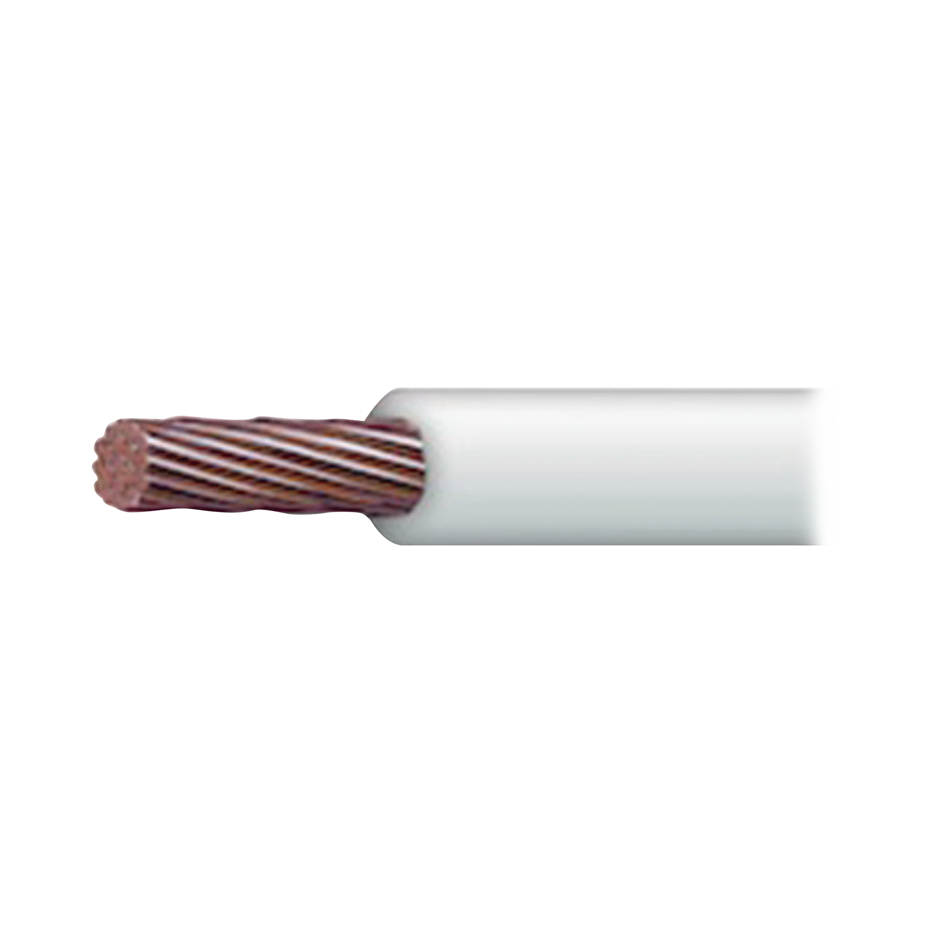 Cable ElÃ©ctrico de Cobre Recubierto THW-LS Calibre 2 AWG 19 Hilos Color Blanco (100 metros)