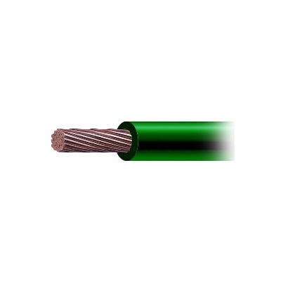 6 AWG / Cable ElÃ©ctrico / 1 Conductor /  Cobre /  Recubierto THW-LS / 19 Hilos / Color Verde / 100 metros