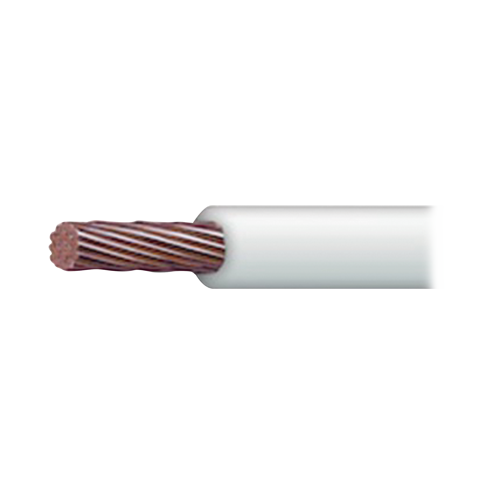 Cable ElÃ©ctrico de Cobre Recubierto THW-LS Calibre 4 AWG 19 Hilos Color Blanco (100 metros)