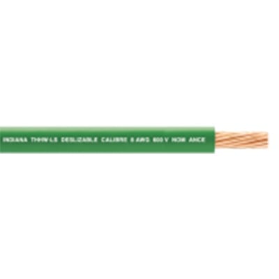 100 Metros / Cable ElÃ©ctrico /  8  AWG / Color verde / Cobre suave cableado / Aislamiento de PVC / Auto extinguible