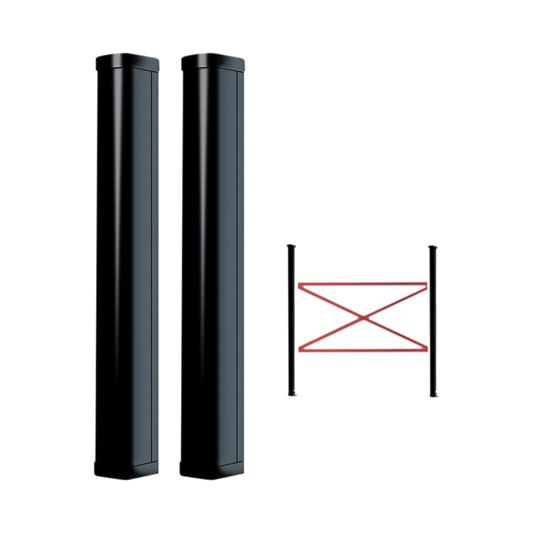Detector FotoelÃ©ctrico de 100 cm de Altura / Tipo Cortina para DetecciÃ³n Perimetral / BaterÃ­as de respaldo / Cobertura de 100 metros en exterior / AlimentaciÃ³n a 110/220VAC / 100 cm de Alto