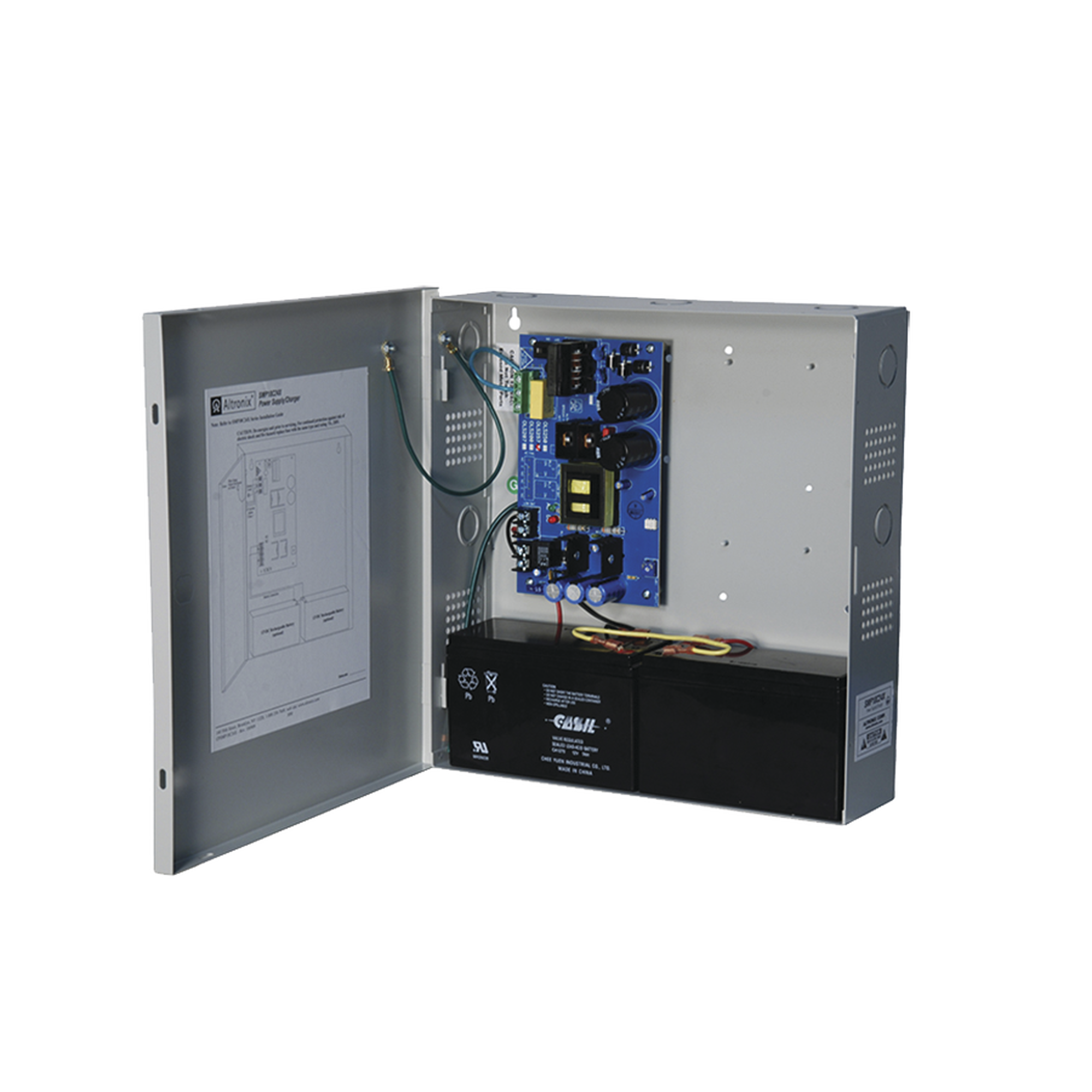 Fuente de Poder ALTRONIX de 24 Vcc @ 10 Amper / 1 salida / Ideal para aplicaciones de Control Acceso/IntrusiÃ³n / CCTV / Con voltaje de entrada de 115 Vca / Con capacidad de baterÃ­as de respaldo / Requieren baterÃ­as