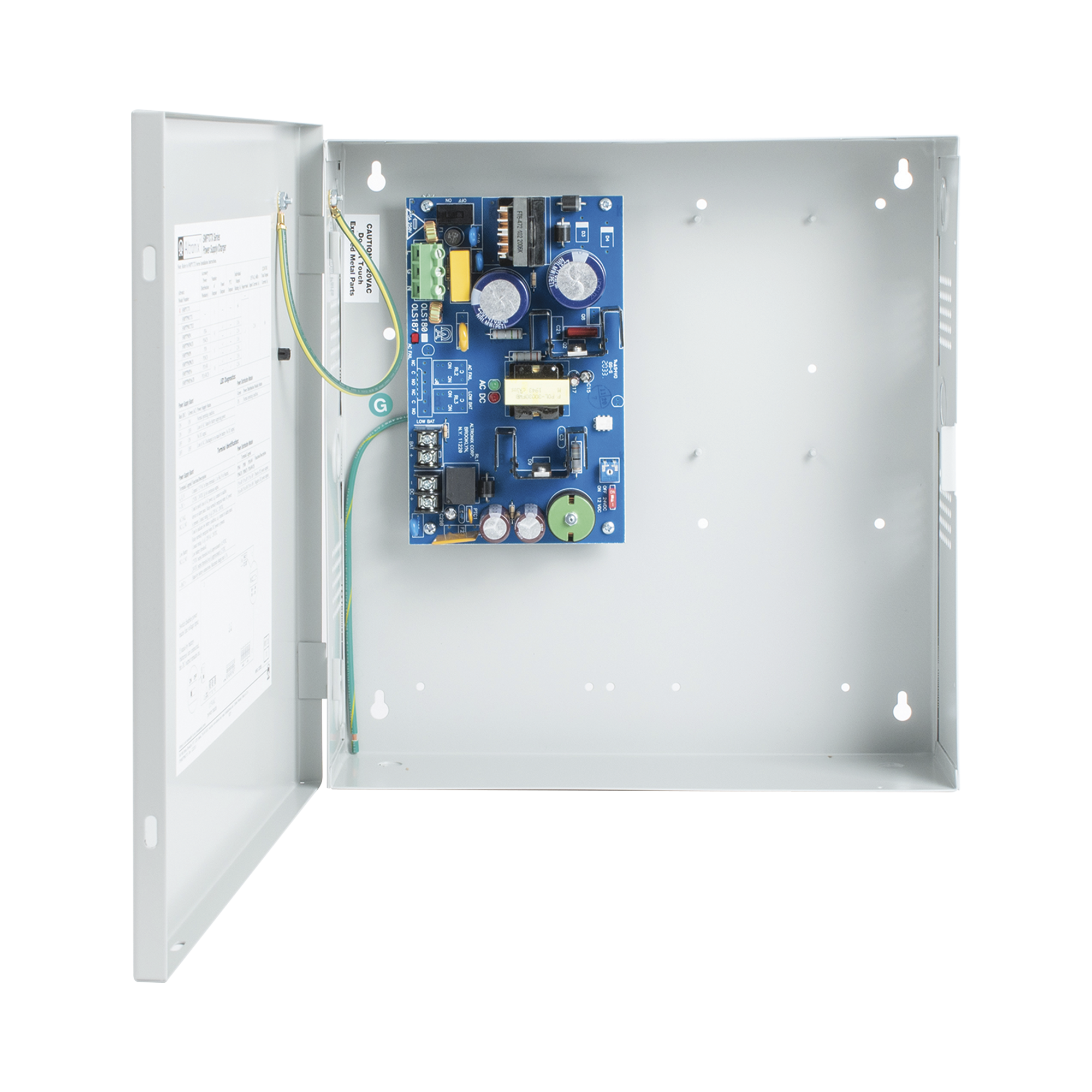 12 o 24 Vcc @ 6 Amp. / fuente de alimentaciÃ³n / 1 salida / capacidad de baterÃ­as de respaldo / requieren baterÃ­as