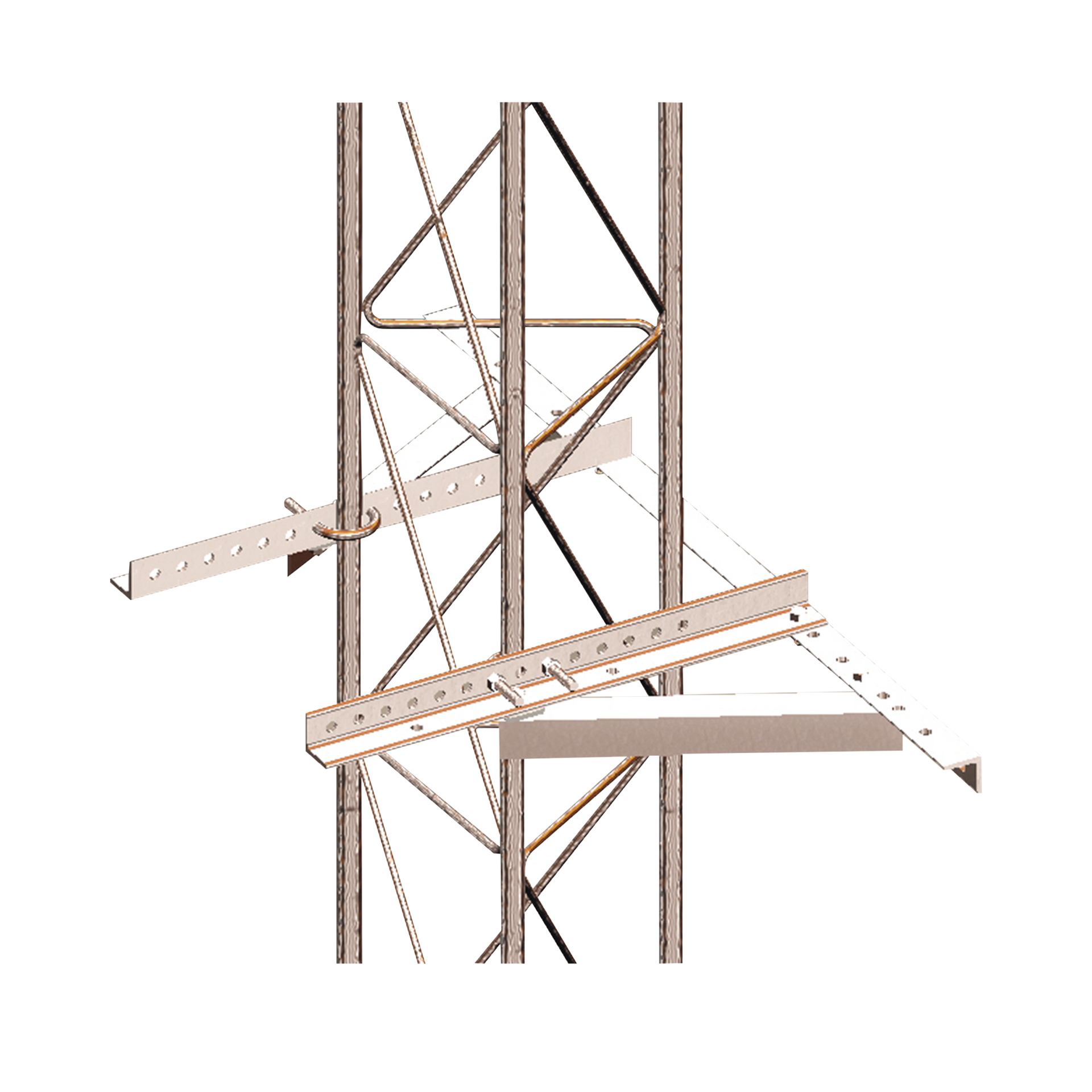 MONTAJE SUJETADOR A/PARED P/TRAMO STZ30G/35G/45G GALV. INM. E/CAL.