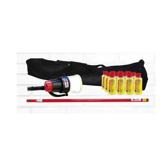 Kit De Prueba De Detectores De Humo, Incluye Extension TelescÃ³pica SOLO-101 1.2 m, Dispensador SOLO-330 4", 12 Latas De Humo M8 y Bolsa De Transporte SOLO-604
