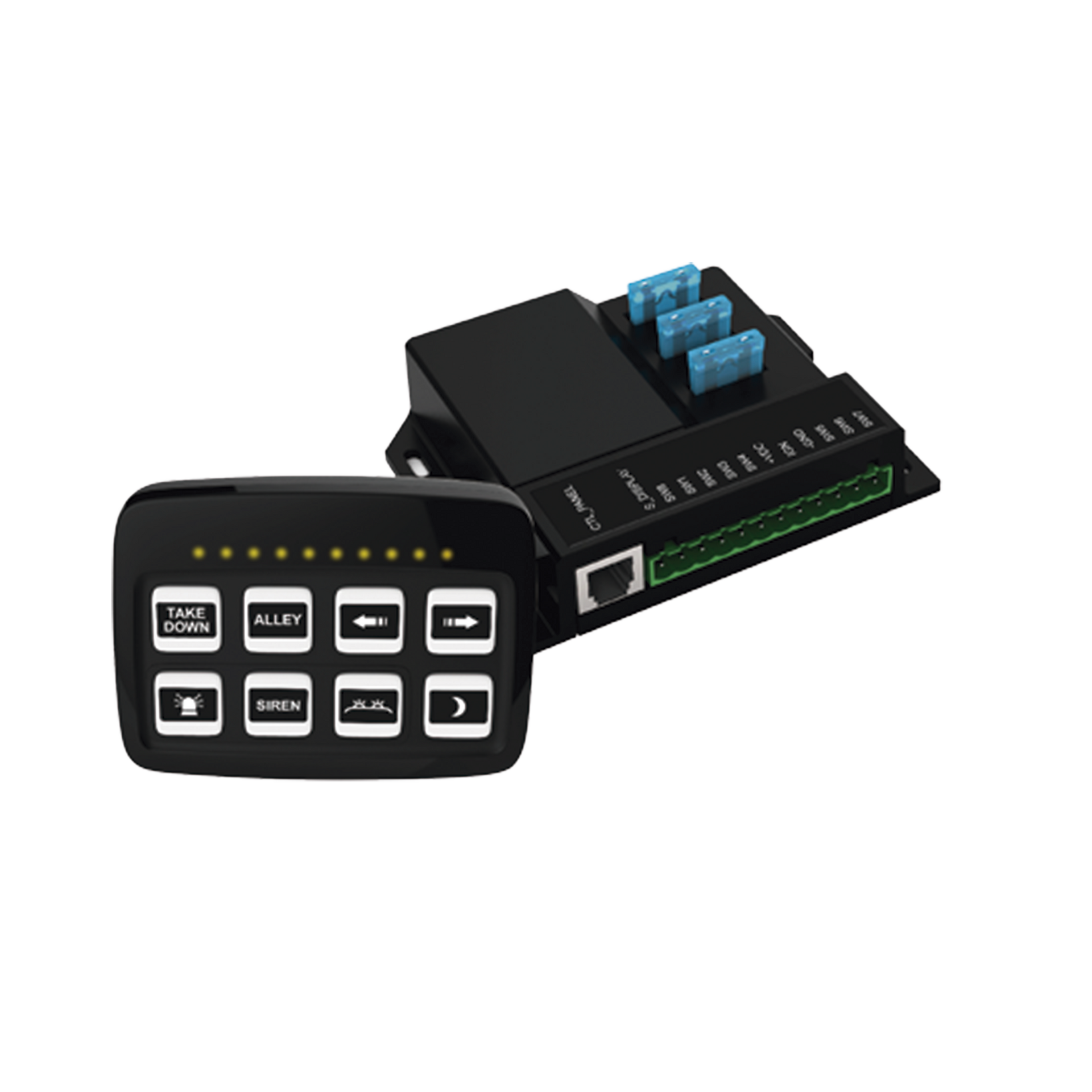 Controlador Universal de 8 interruptores, 12-24 Vcd con Montaje Fijo y de SucciÃ³n