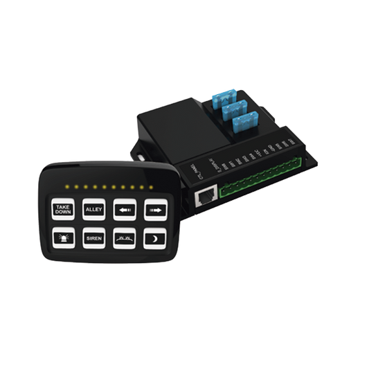 Controlador Universal de 8 interruptores, 12-24 Vcd con Montaje Fijo y de SucciÃ³n