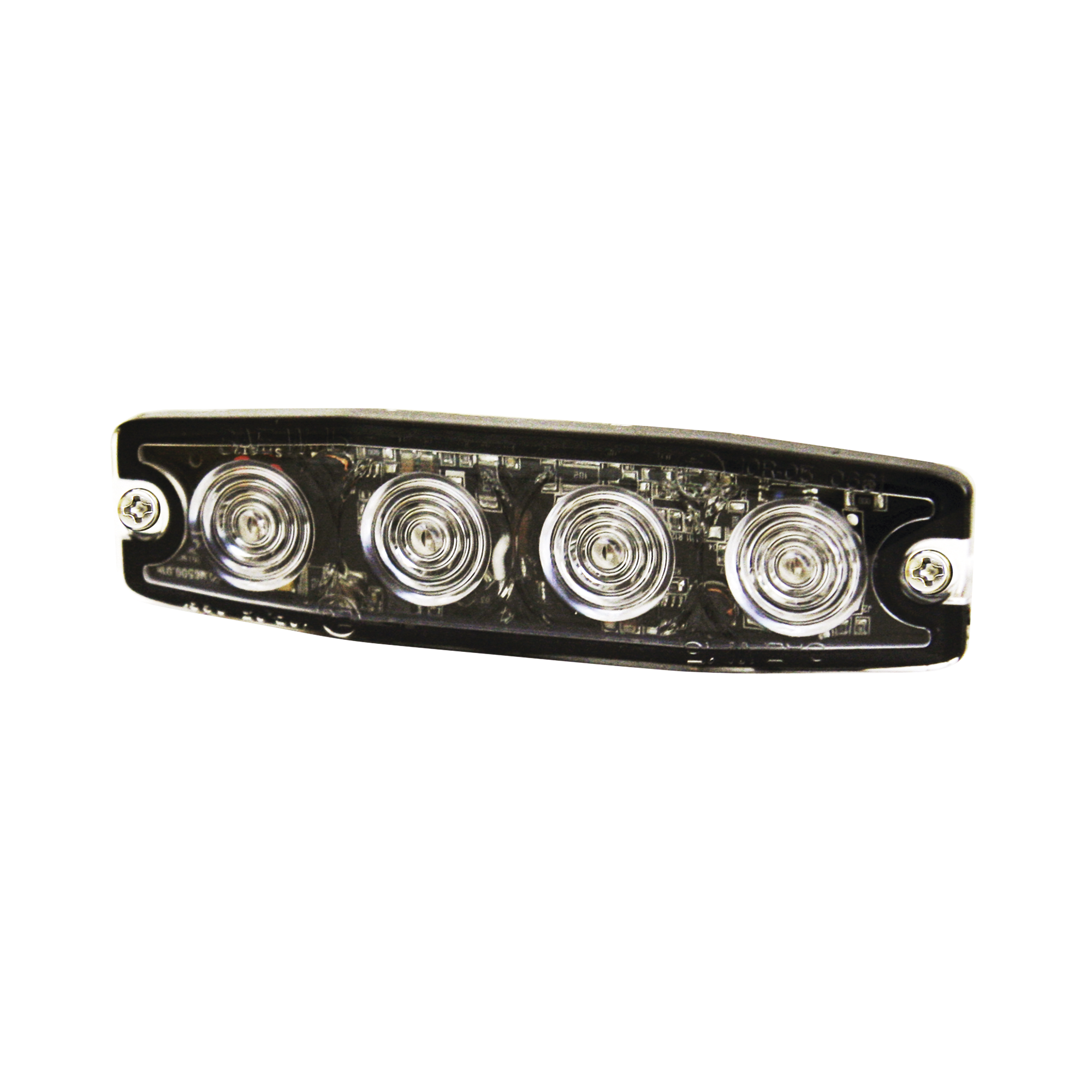 Luz Auxiliar de 4 LED, Ã¡mbar, SAE Clase I, Lente transparente