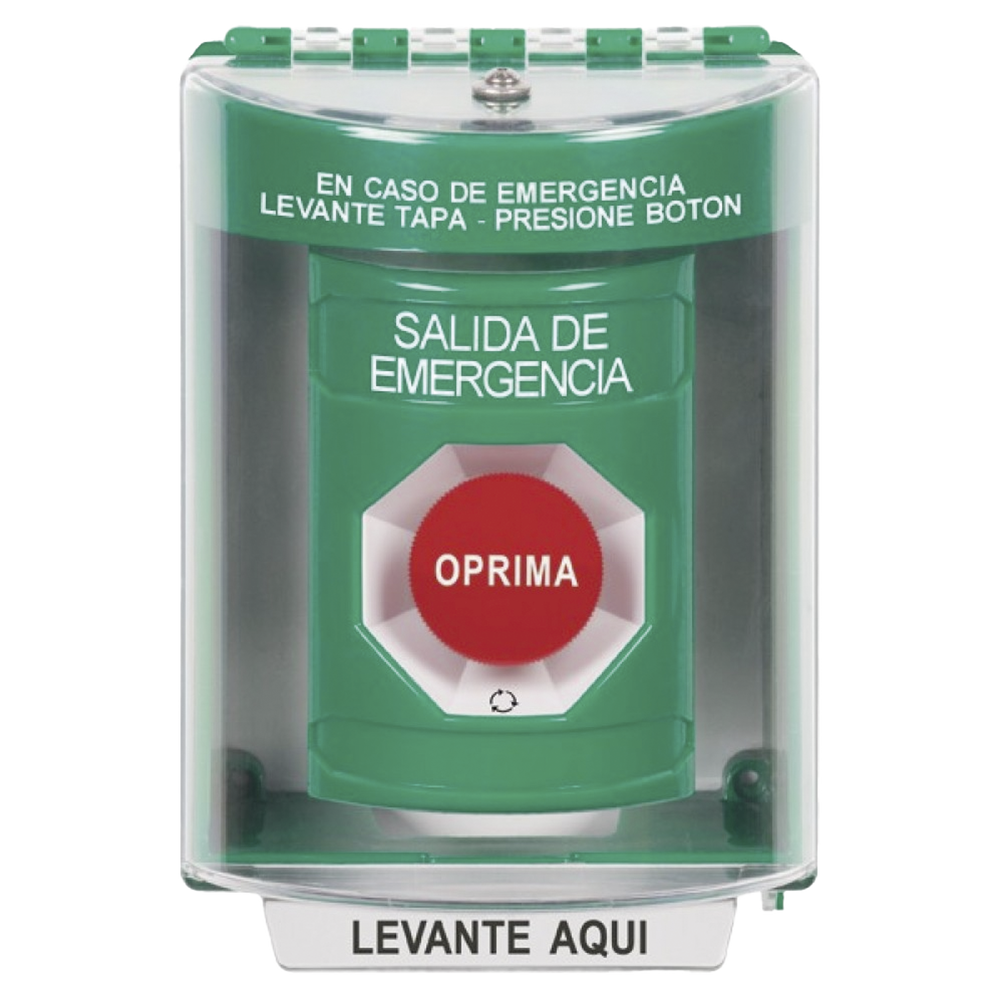 BotÃ³n MultipropÃ³sito, Salida De Emergencia, Girar Para Reset, EspaÃ±ol, Cubierta De Policarbonato, 2 Relevadores NO/NC, Interior/Exterior