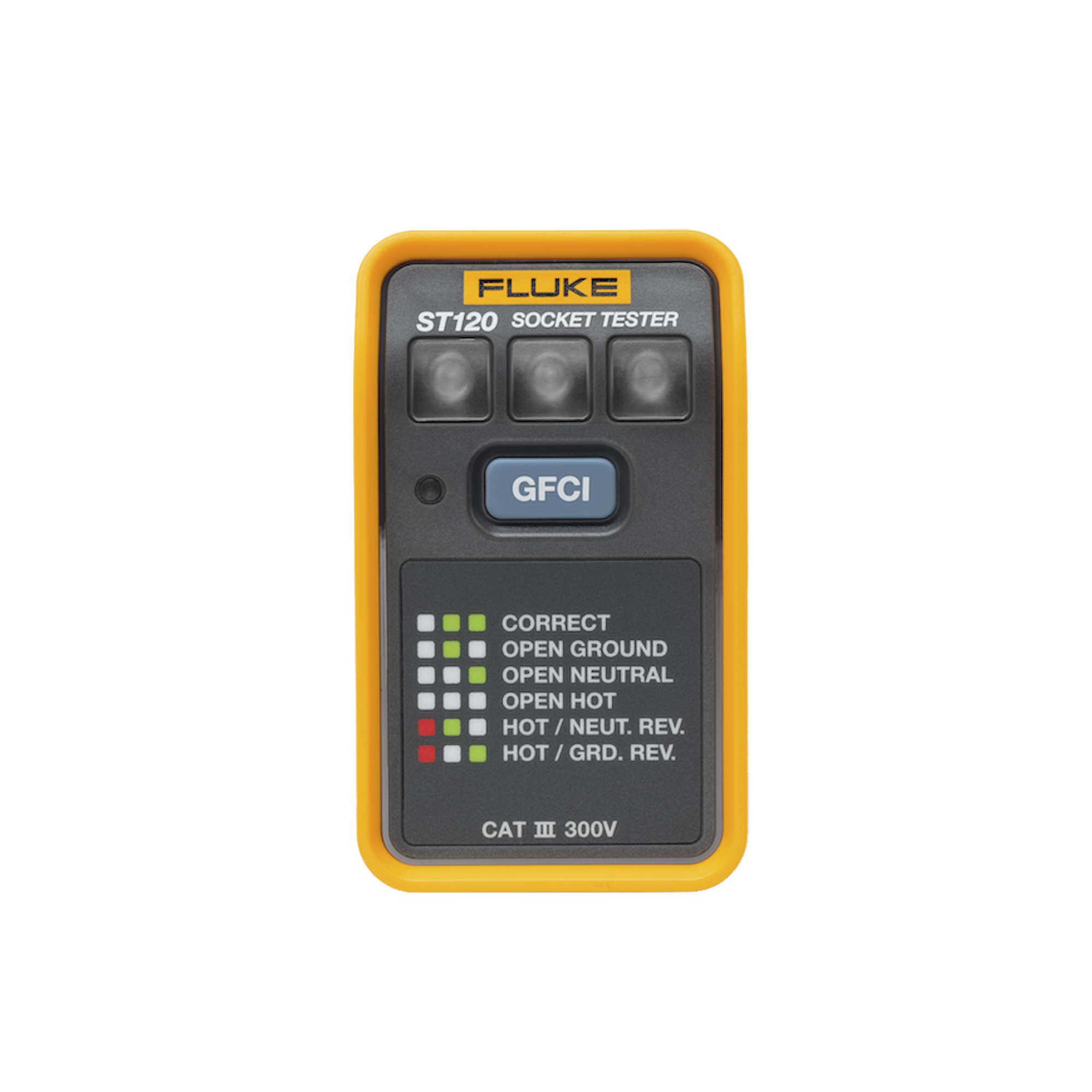 Probador de Tomacorriente ElÃ©ctrico EstÃ¡ndar o GFCI, Con LEDs de Alto Brillo y GrÃ¡fico Incluido Para Verificar RÃ¡pida y FÃ¡cilmente el Cableado