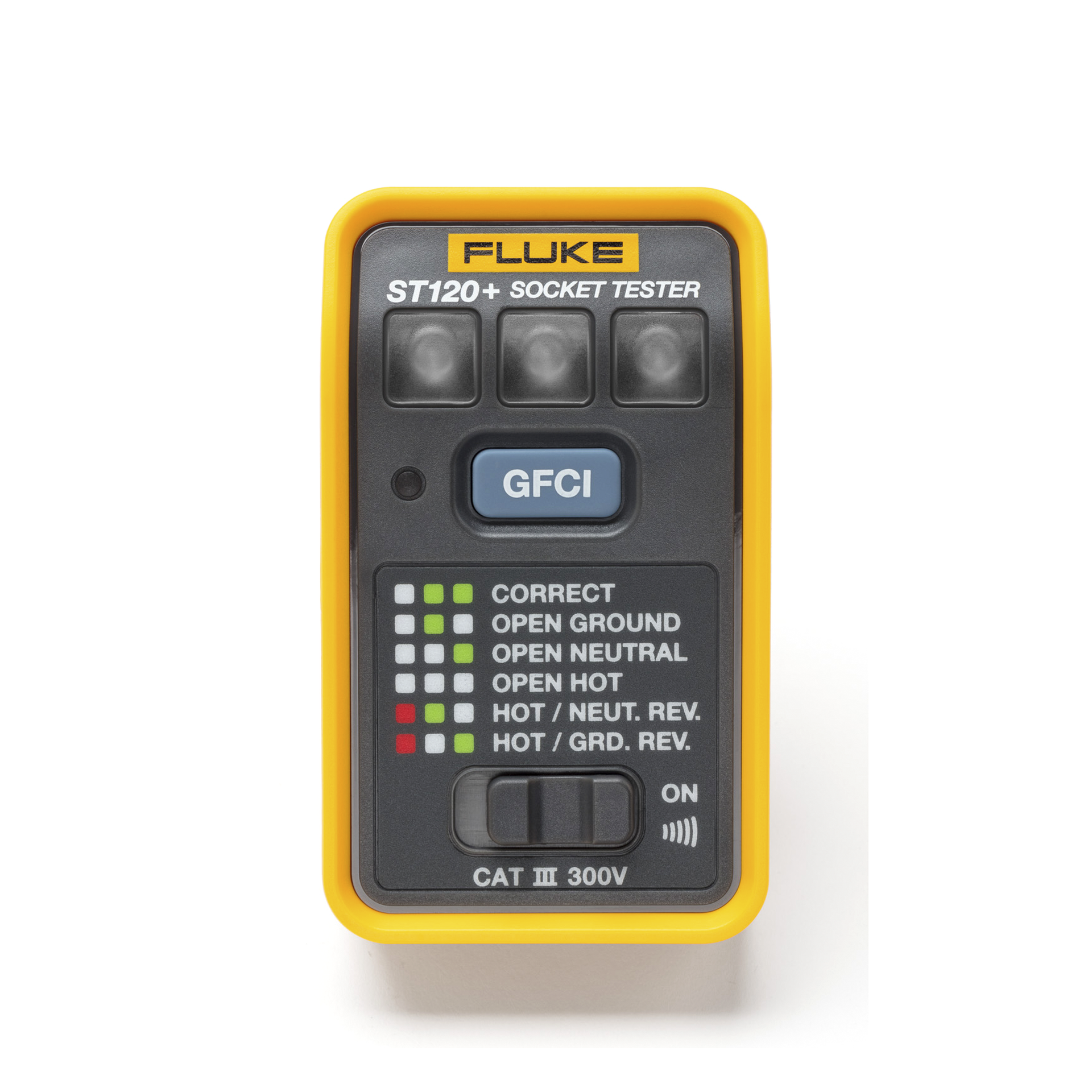Probador de Tomacorriente ElÃ©ctrico EstÃ¡ndar o GFCI, Con LEDs de Alto Brillo y GrÃ¡fico Incluido Para Verificar RÃ¡pida y FÃ¡cilmente el Cableado