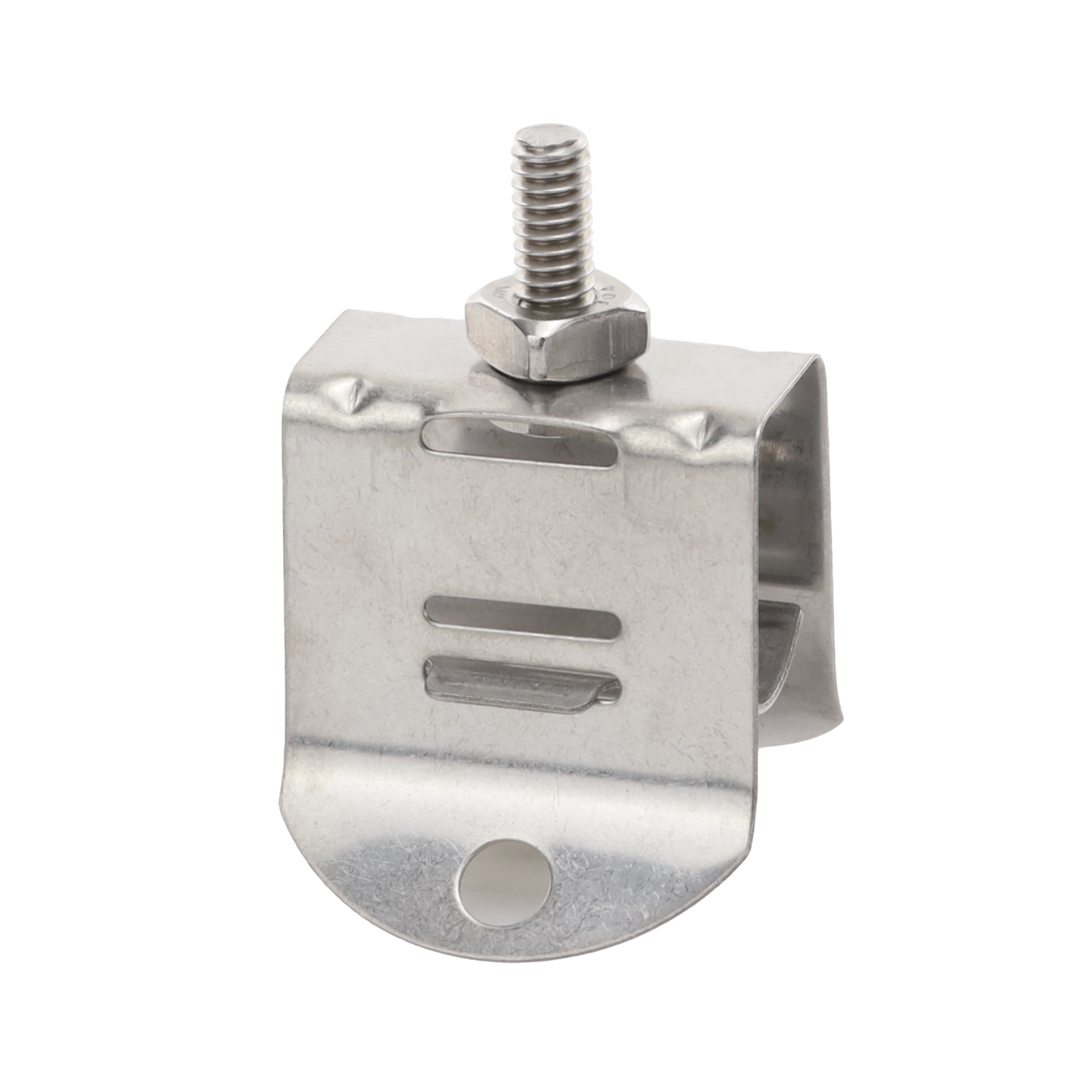 Sujetador de doble click para cable coaxial de 1/2 paquete de 10 piezas.