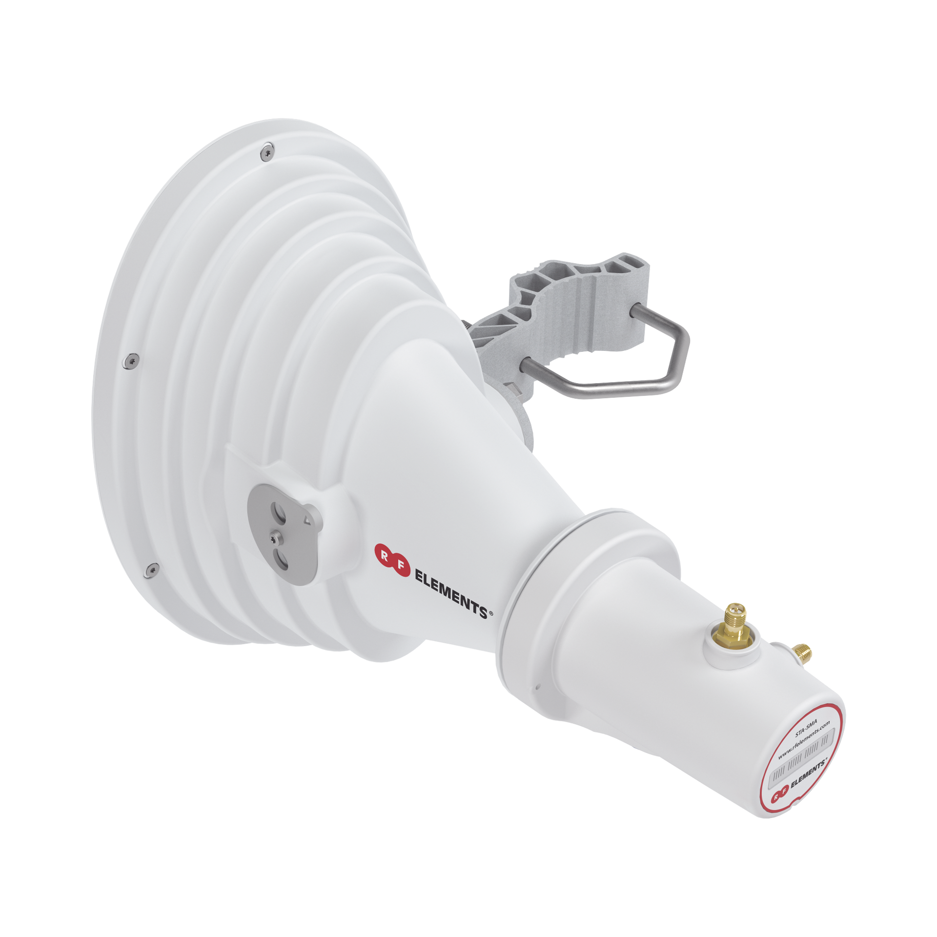 Antena Sectorial AsimÃ©trica Starter Horn de 45Âº, 5150 - 5950 MHz, ganancia de 17 dBi, conexiÃ³n directa con radios IS-5AC, PS-5AC y IS-M5, conexiÃ³n RP-SMA