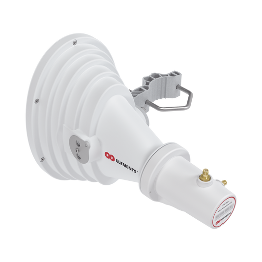 Antena Sectorial AsimÃ©trica Starter Horn de 45Âº, 5150 - 5950 MHz, ganancia de 17 dBi, conexiÃ³n directa con radios IS-5AC, PS-5AC y IS-M5, conexiÃ³n RP-SMA