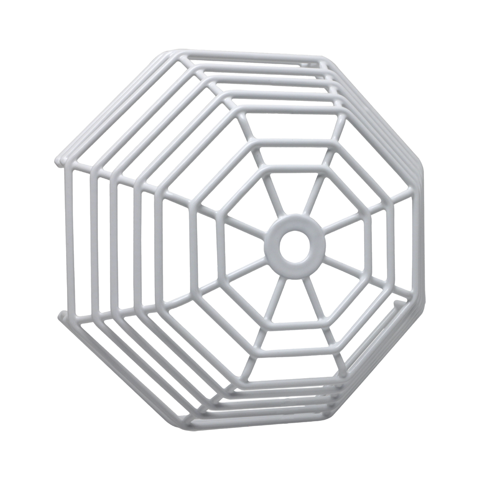 Rejilla de acero Web StopperÂ® para protecciÃ³n de detectores de humo de vandalismo y accidentes. Bajo perfil, montaje en superficie