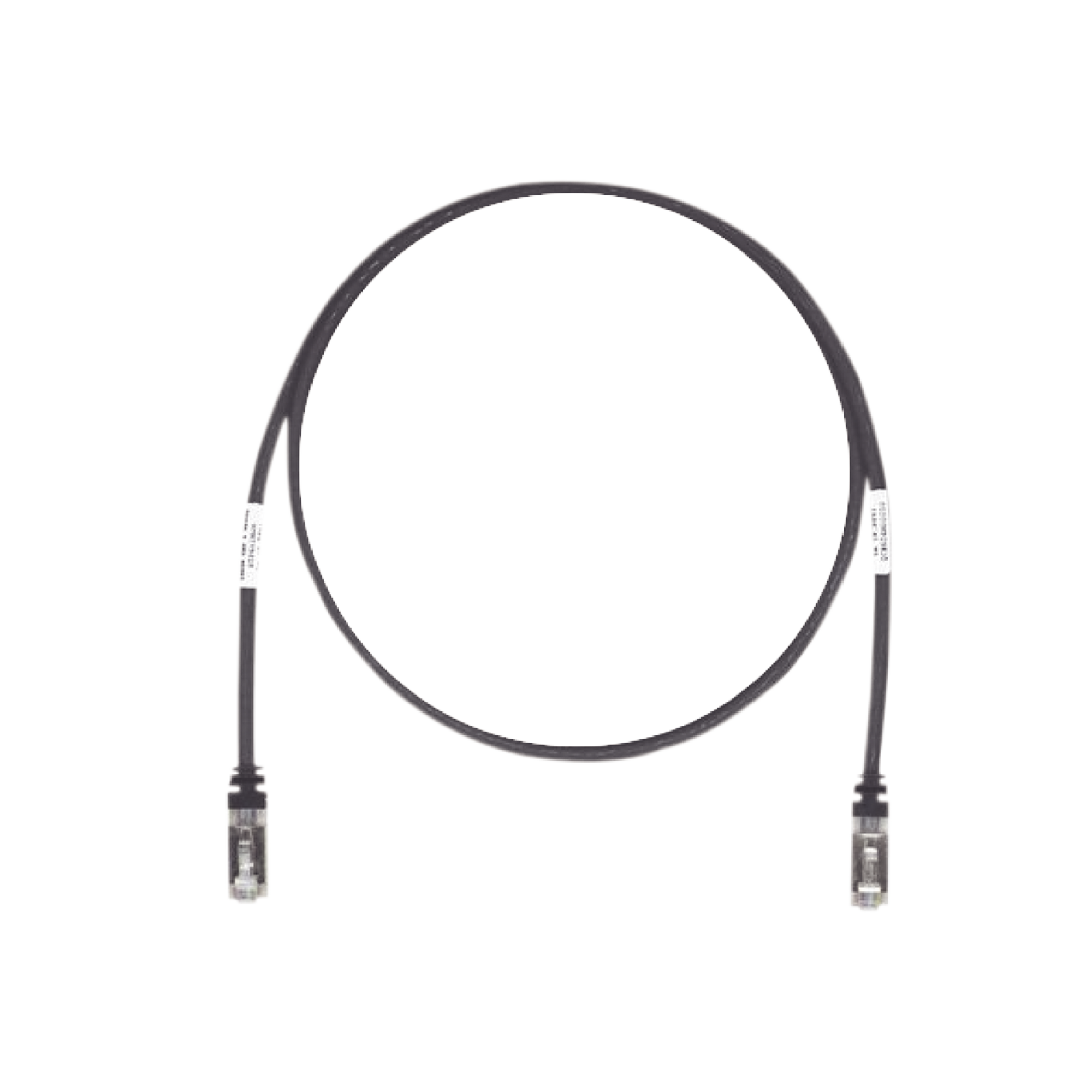 Patch Cord Cat6A, Blindado S/FTP, CM/LS0H, 10ft, Color Negro