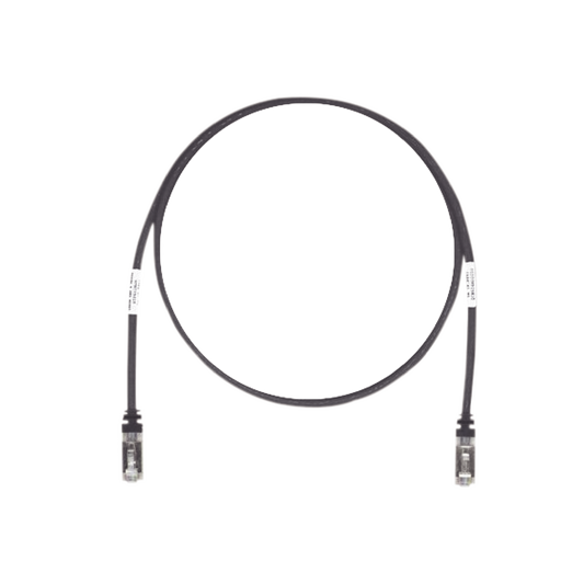 Patch Cord Cat6A, Blindado S/FTP, CM/LS0H, 10ft, Color Negro