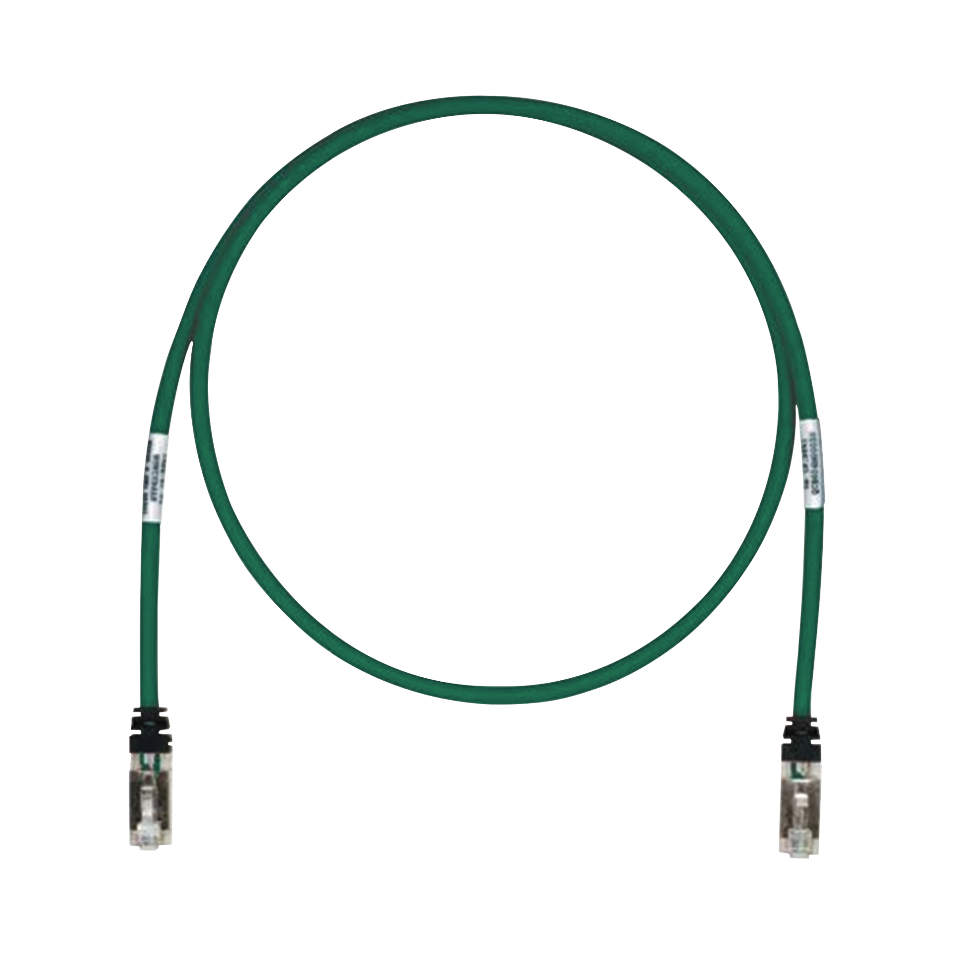 Patch Cord Cat6A, Blindado S/FTP, CM/LS0H, 13ft, Color Verde