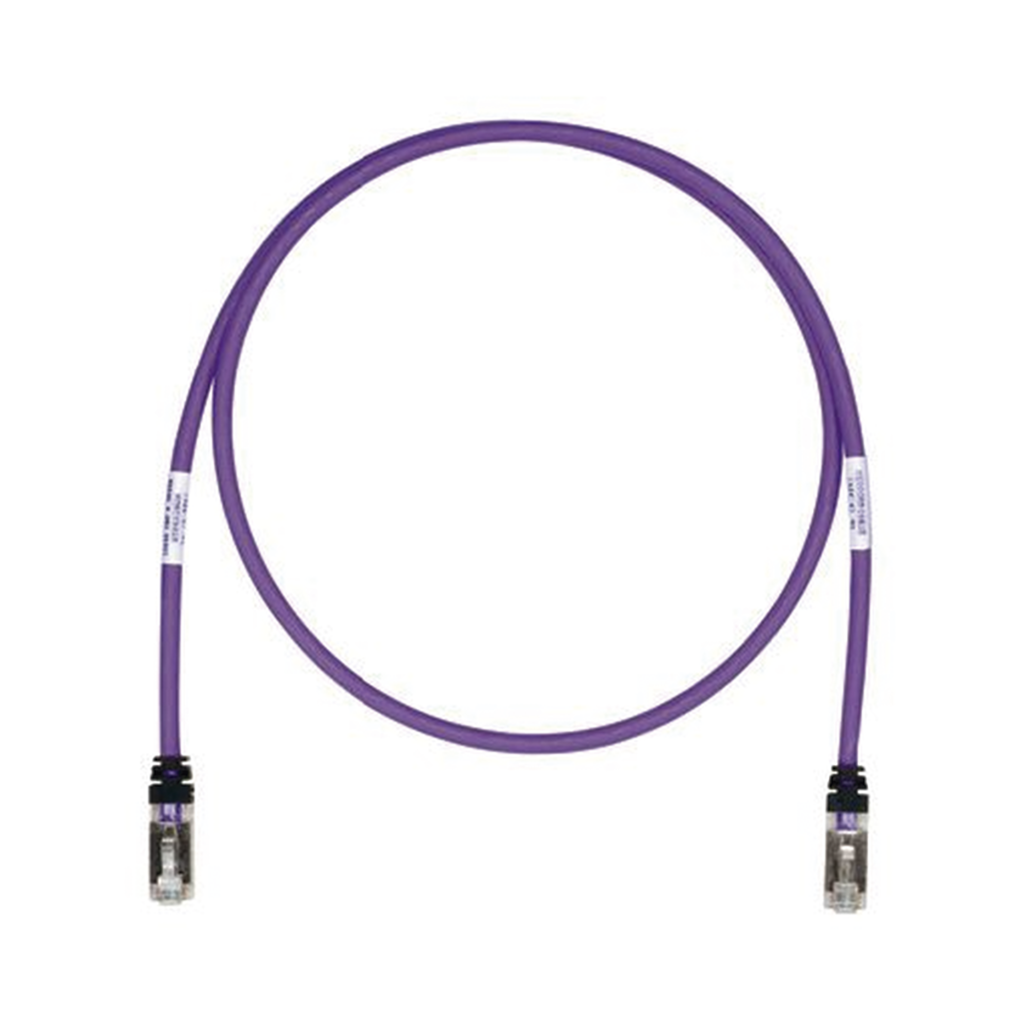 Patch Cord Cat6A, Blindado S/FTP, CM/LS0H, 5ft, Color Violeta