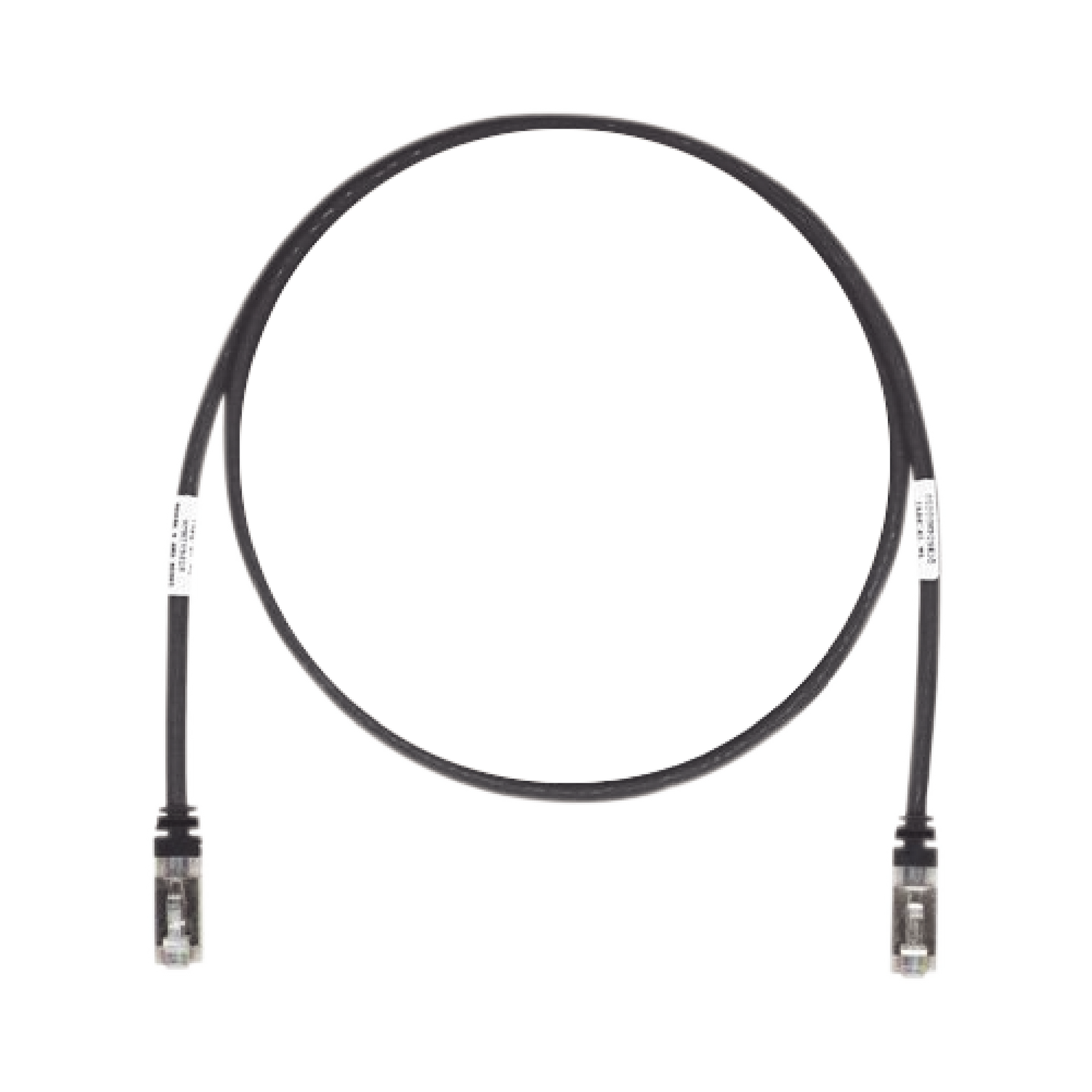 Patch Cord Cat6A, Blindado S/FTP, CM/LS0H, 7ft, Color Negro