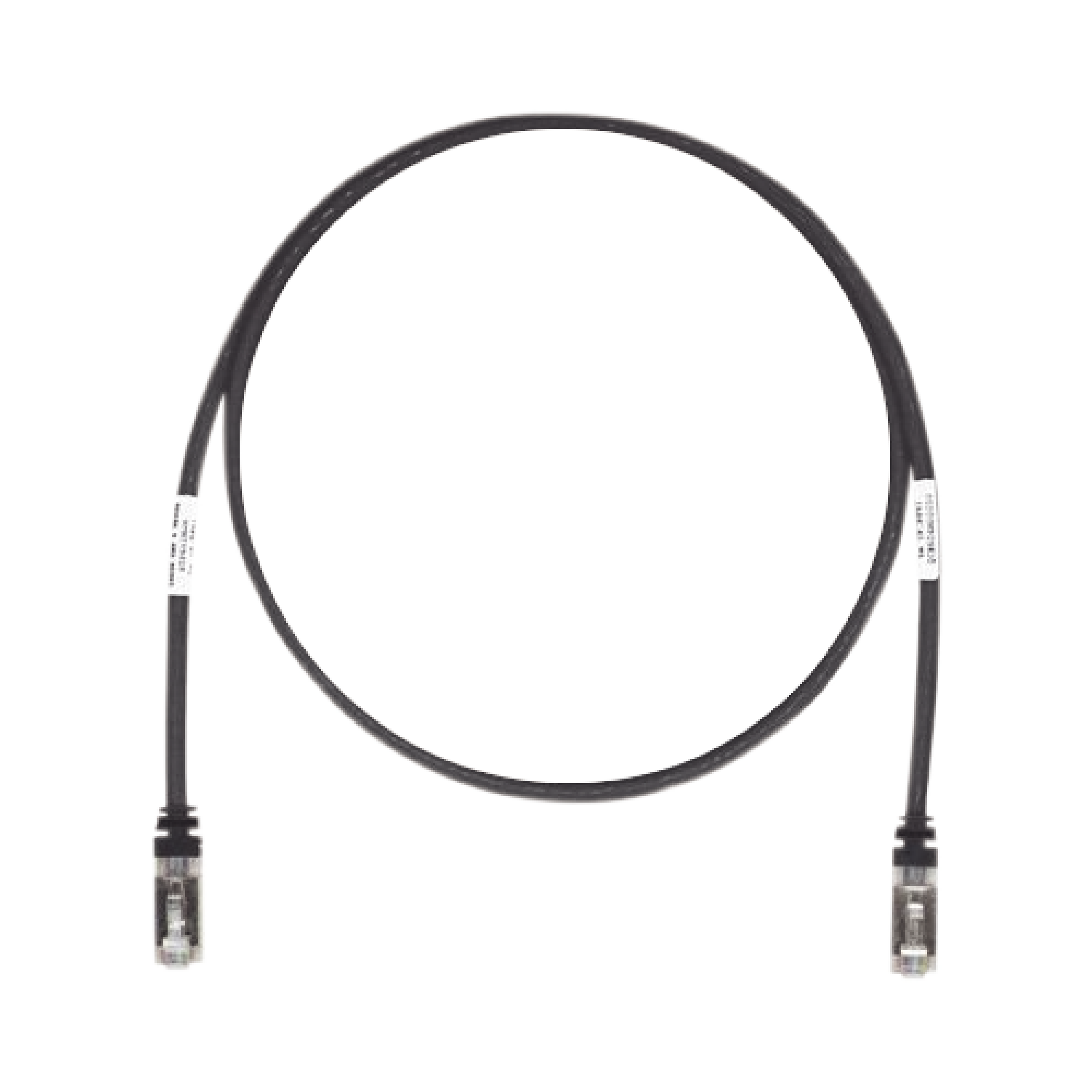 Patch Cord Cat6A, Blindado S/FTP, CM/LS0H, 7ft, Color Negro