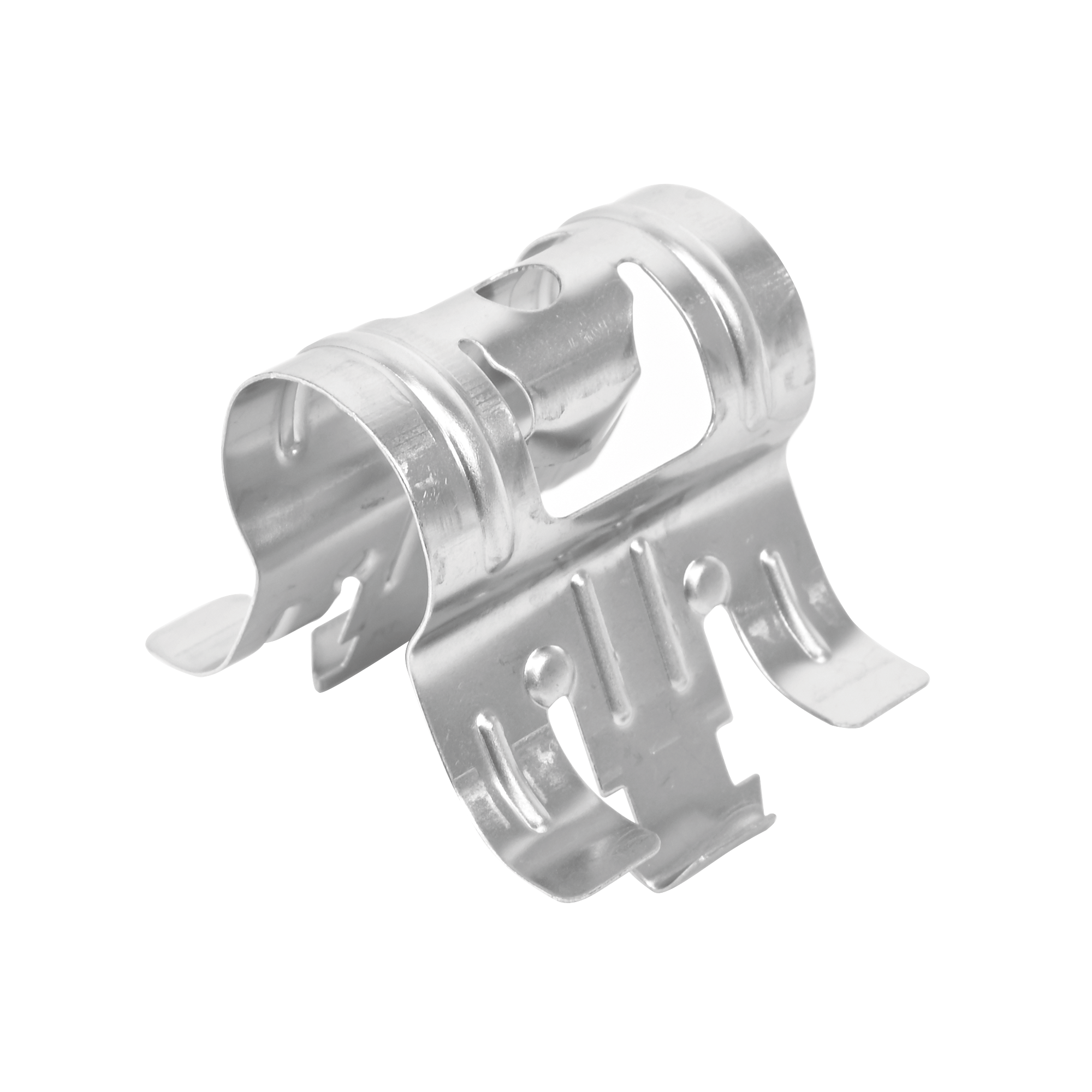 Sujetador de presiÃ³n para cable coaxial de 1/2". Paquete de 10 piezas