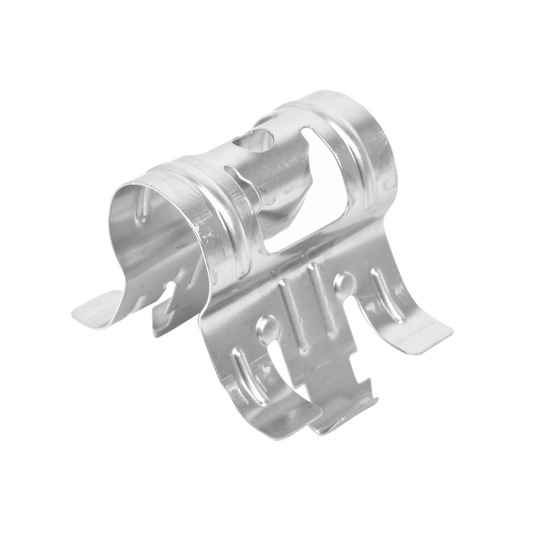 Sujetador de presiÃ³n para cable coaxial de 1/2". Paquete de 10 piezas