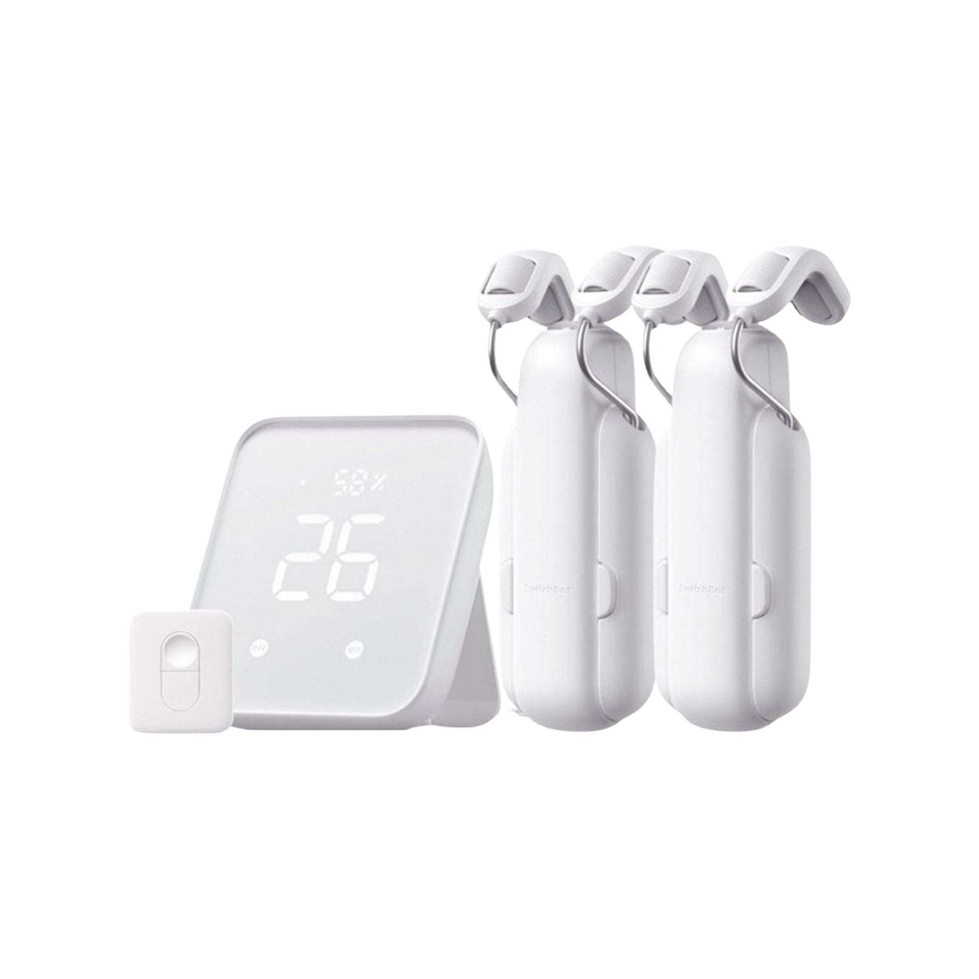 KIT Controlador HUB principal para dispositivos SwitchBot, SeÃ±al Wifi y BLUETOOTH, incluye 2 motores cortinas y 1 control remoto