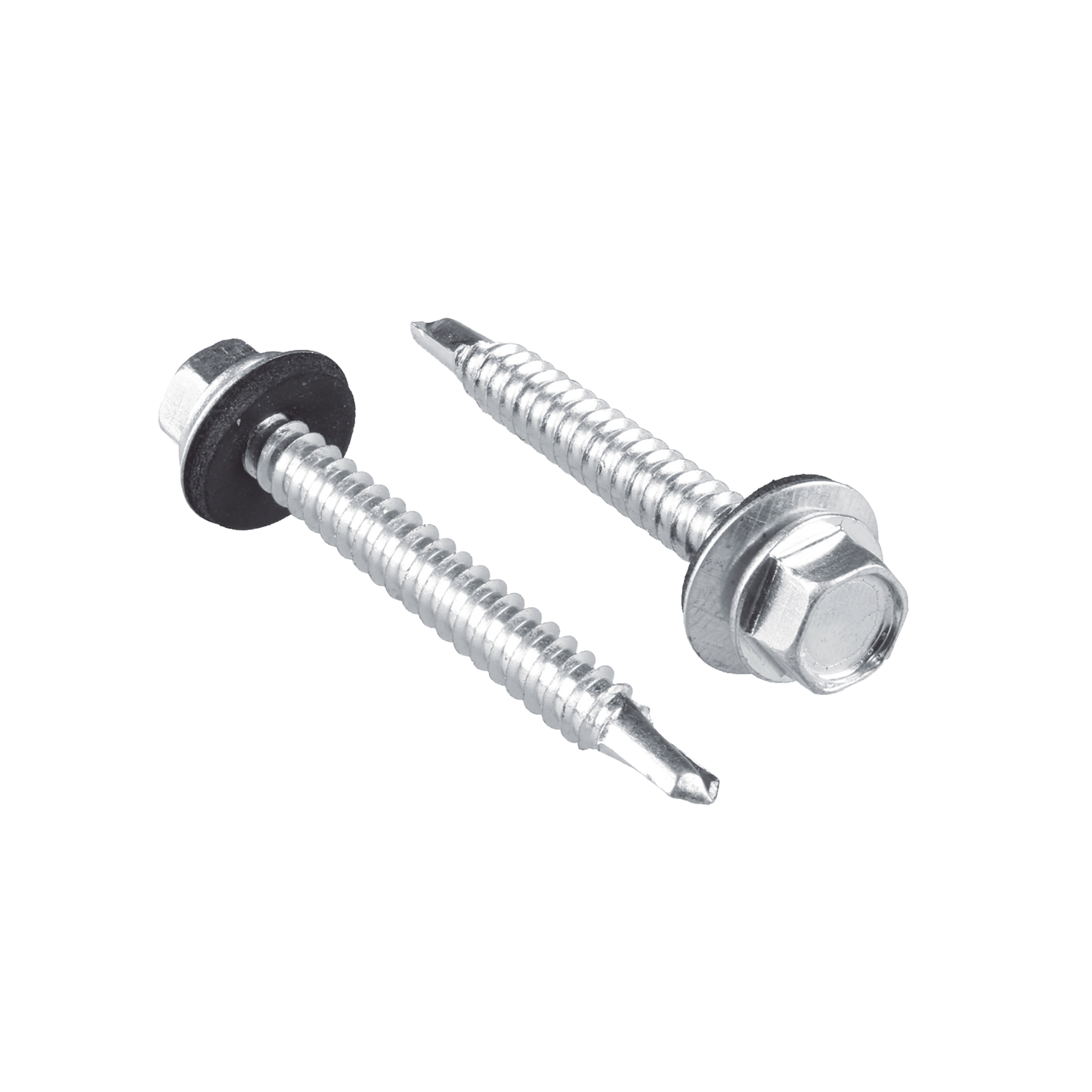 Tornillo - Pija cabeza hexagonal con rondana y punta de broca  #14 x 1-1/4", 50 piezas.