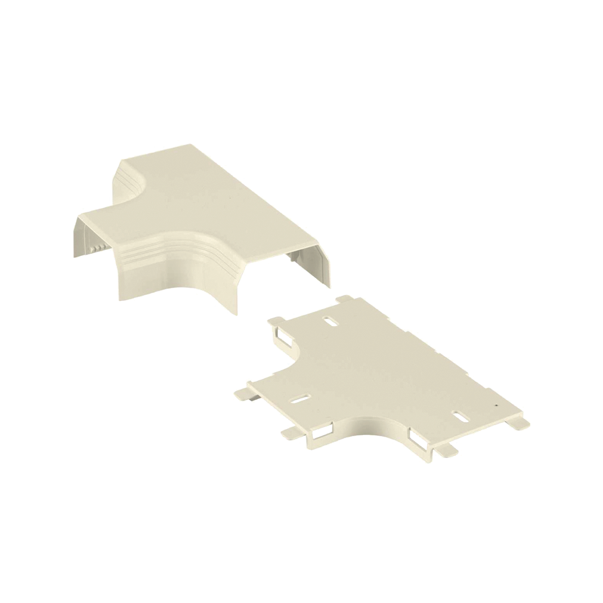 Accesorio en "T", para uso con canaleta T45, Material PVC RÃ­gido, Color Blanco