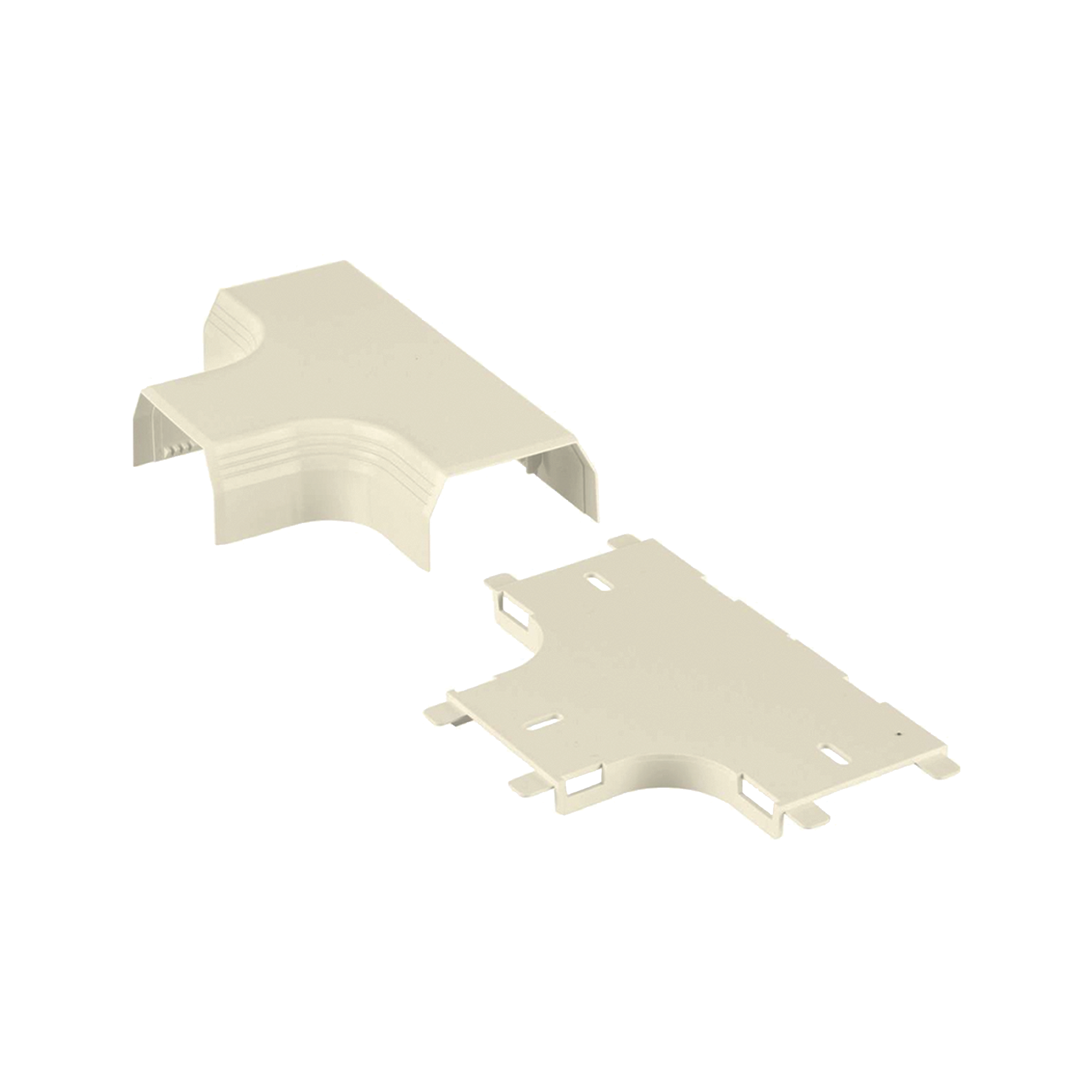 Accesorio en "T", para uso con canaleta T45, Material PVC RÃ­gido, Color Blanco