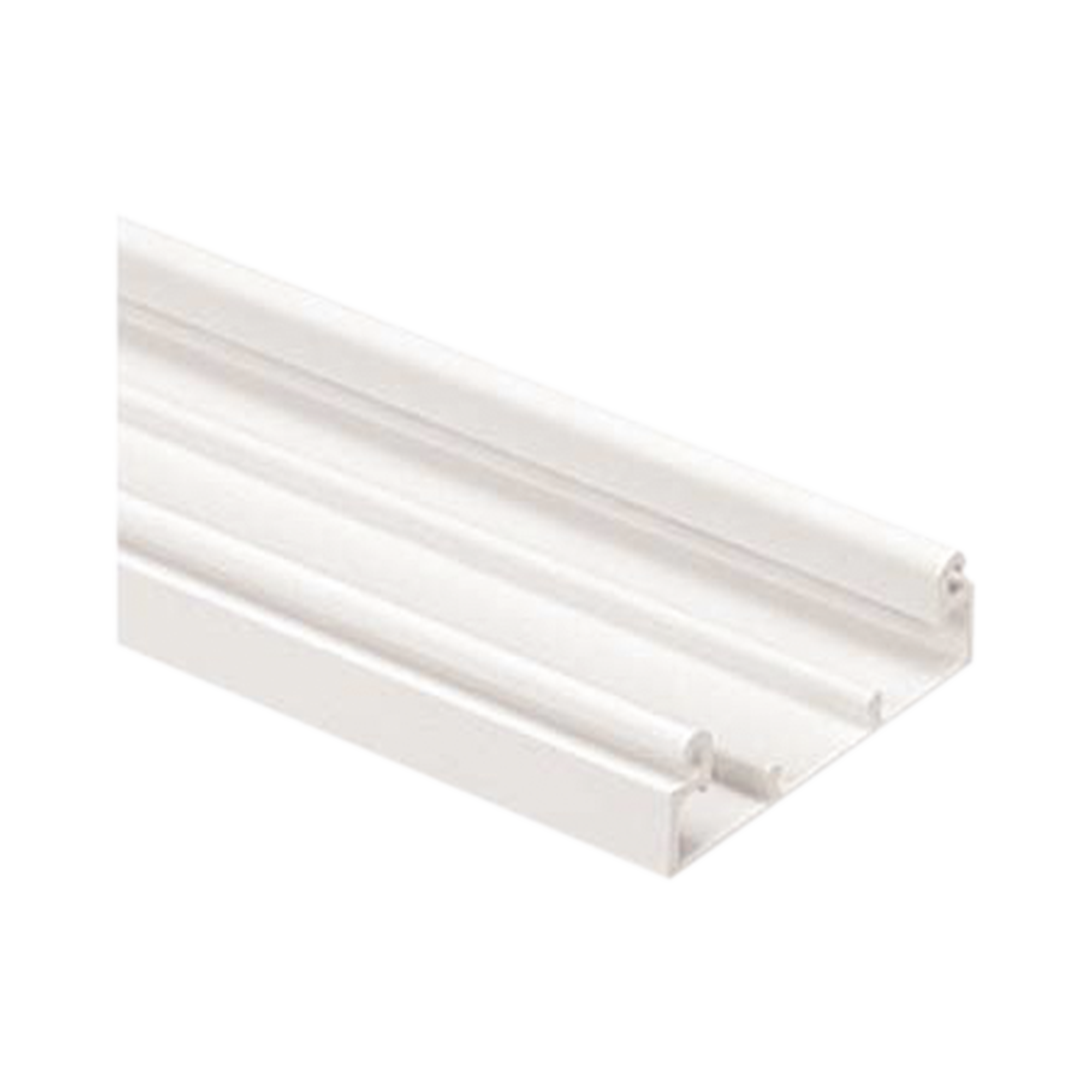 Base para canaleta T-70, de PVC rÃ­gido, con orificios perforados para montaje, 103.3 x 44.9 x 1828.8 mm, Color Blanco