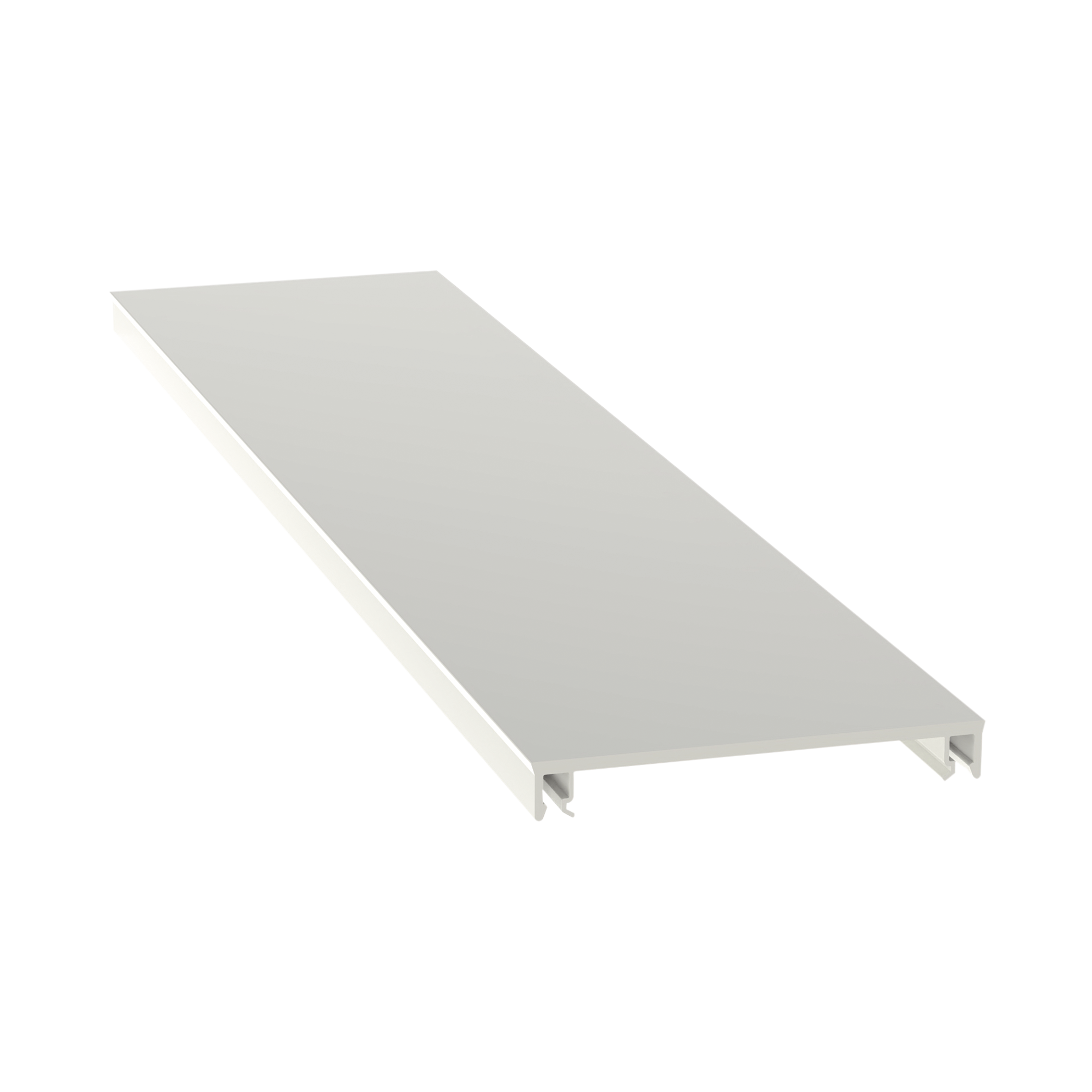 Cubierta para canaleta T-70, de PVC rÃ­gido, 70.1 x 9.1 x 1828.8 mm, Color Blanco