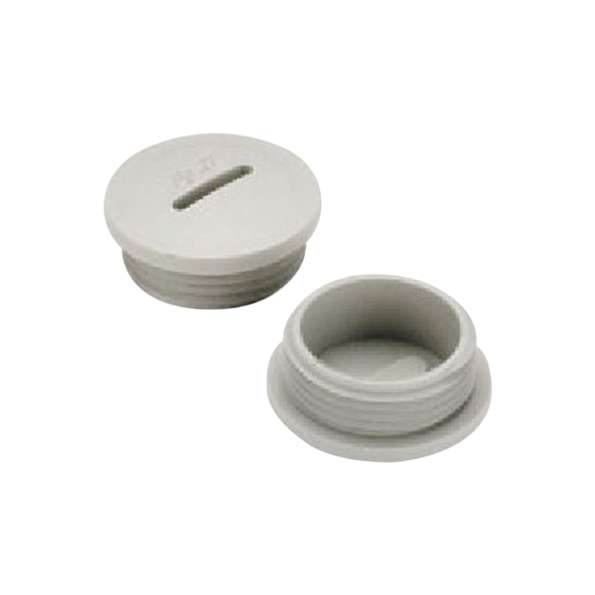 TapÃ³n roscado de 1/2" para caja cuadrada a prueba de intemperie.