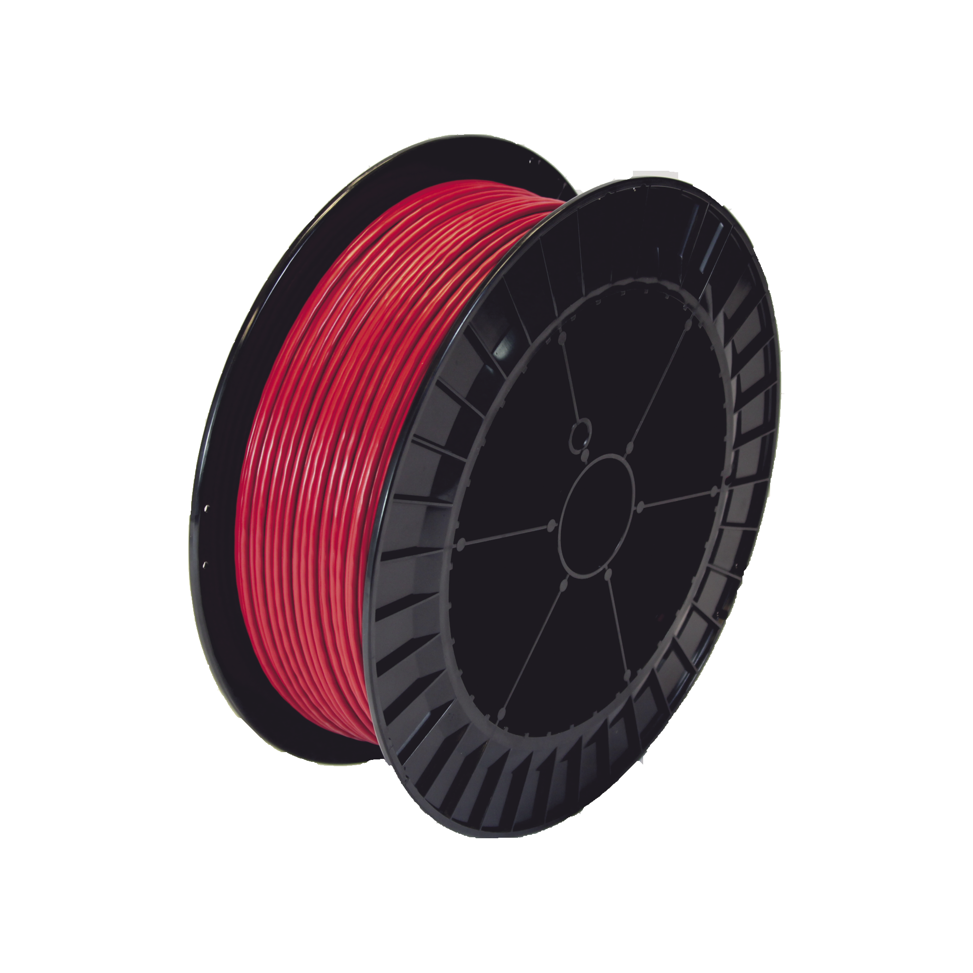 Bobina de 152 Metros de Cable Detector de Calor, Temperatura Fija 68 grados Celsius, Recubrimiento de Nylon Rojo para Aplicaciones en Exterior, con GuÃ­a Acerada