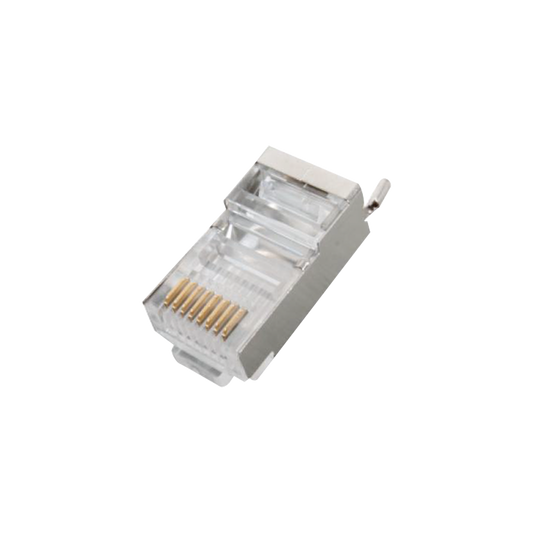Conector RJ45 para Cable FTP/STP CategorÃ­a 5E - Blindado con pin a tierra