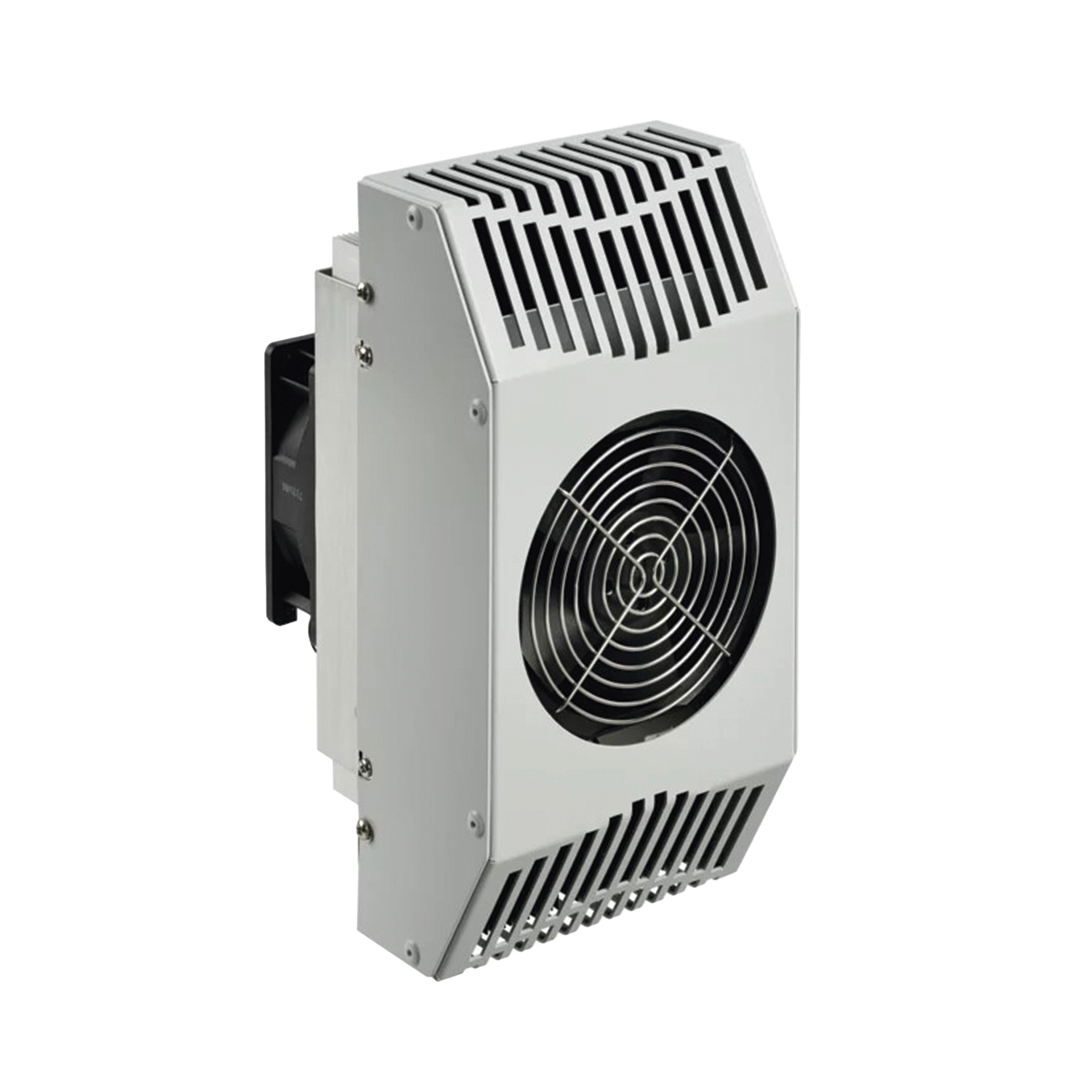 Enfriador TermoelÃ©ctrico Para Interior/Exterior, Uso en Gabinetes de Telecomunicaciones, 321 BTU, 24 Vcd, de Acero Galvanizado, Color Gris