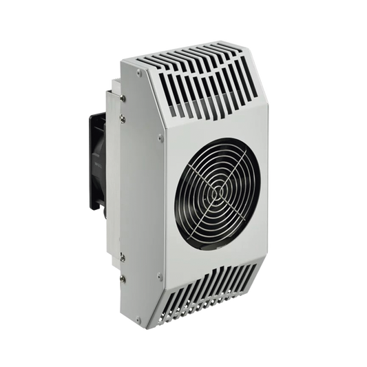 Enfriador TermoelÃ©ctrico Para Interior/Exterior, Uso en Gabinetes de Telecomunicaciones, 321 BTU, 24 Vcd, de Acero Galvanizado, Color Gris